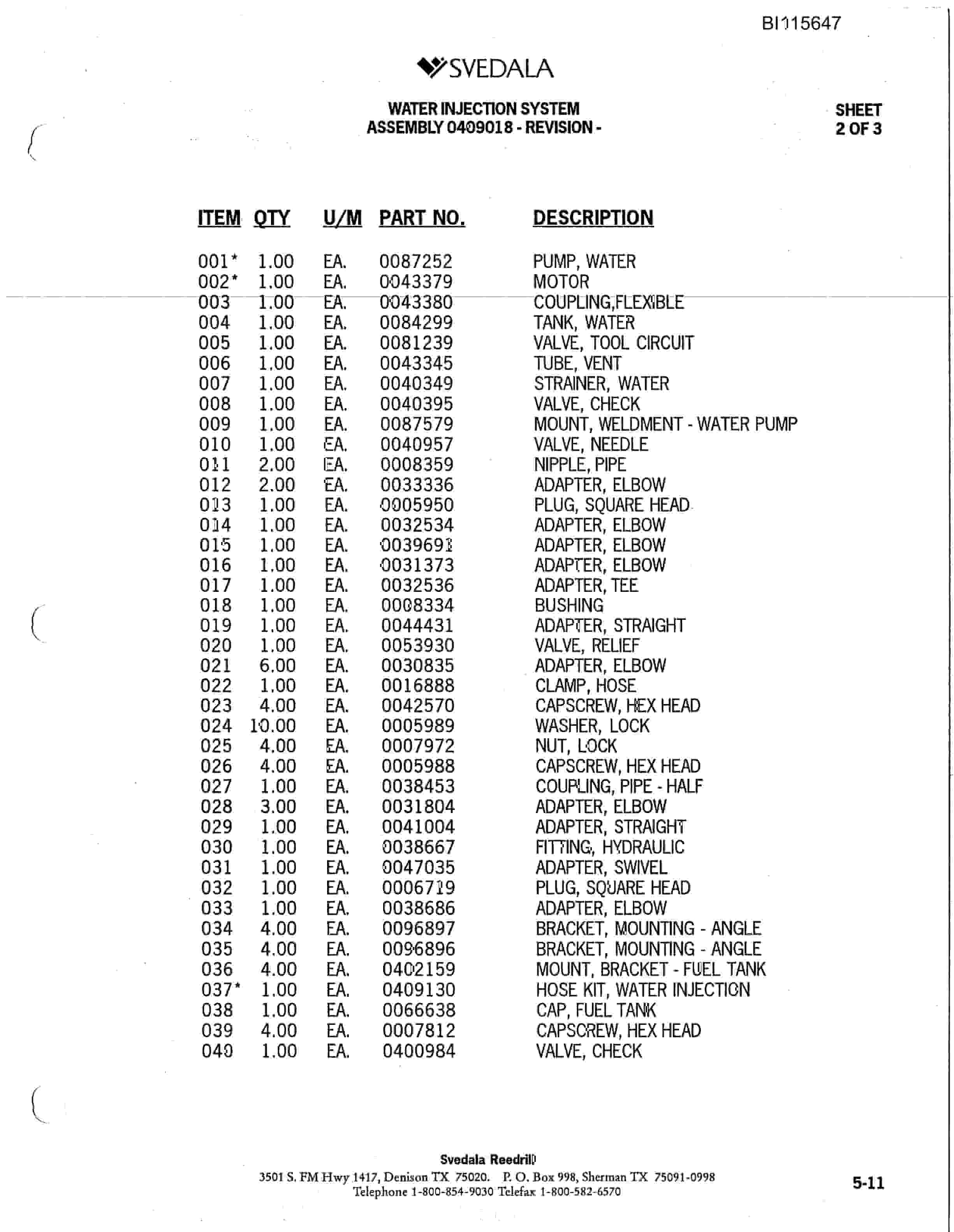 Caterpillar SKS Infinity Blasthole Drill Parts Manual BI115647-2