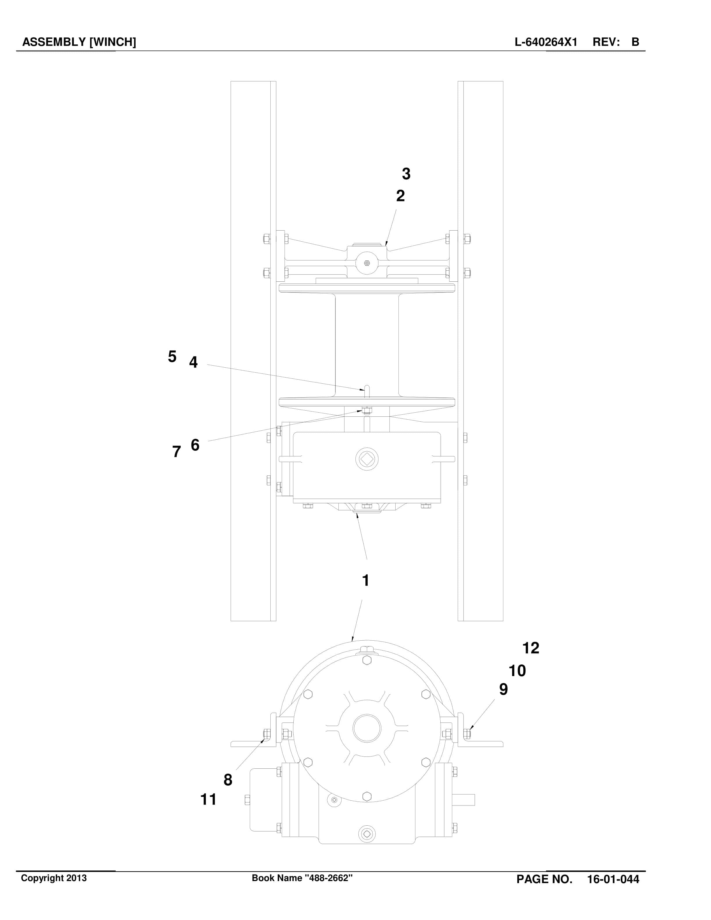 Caterpillar SU488 D Scoop Parts Manual BI016870-2