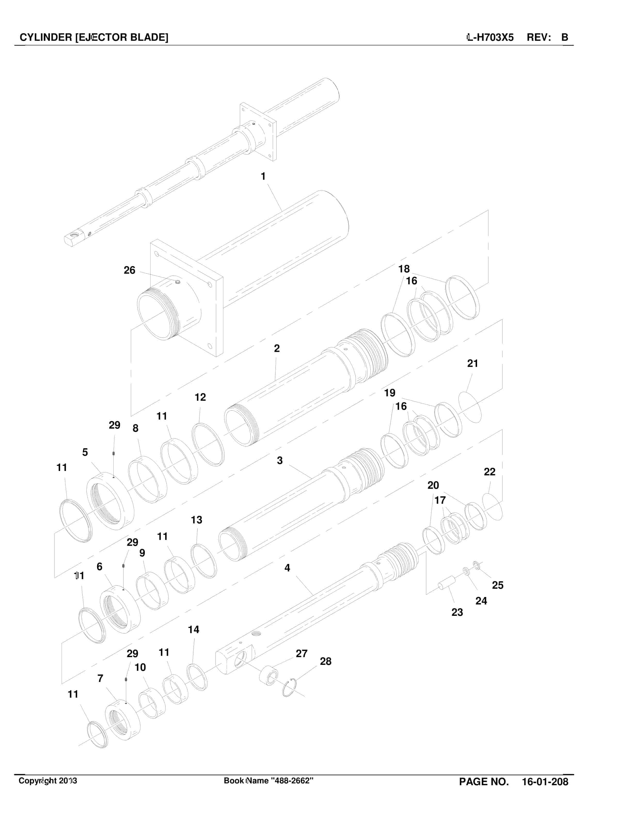 Caterpillar SU488 D Scoop Parts Manual BI016870-5