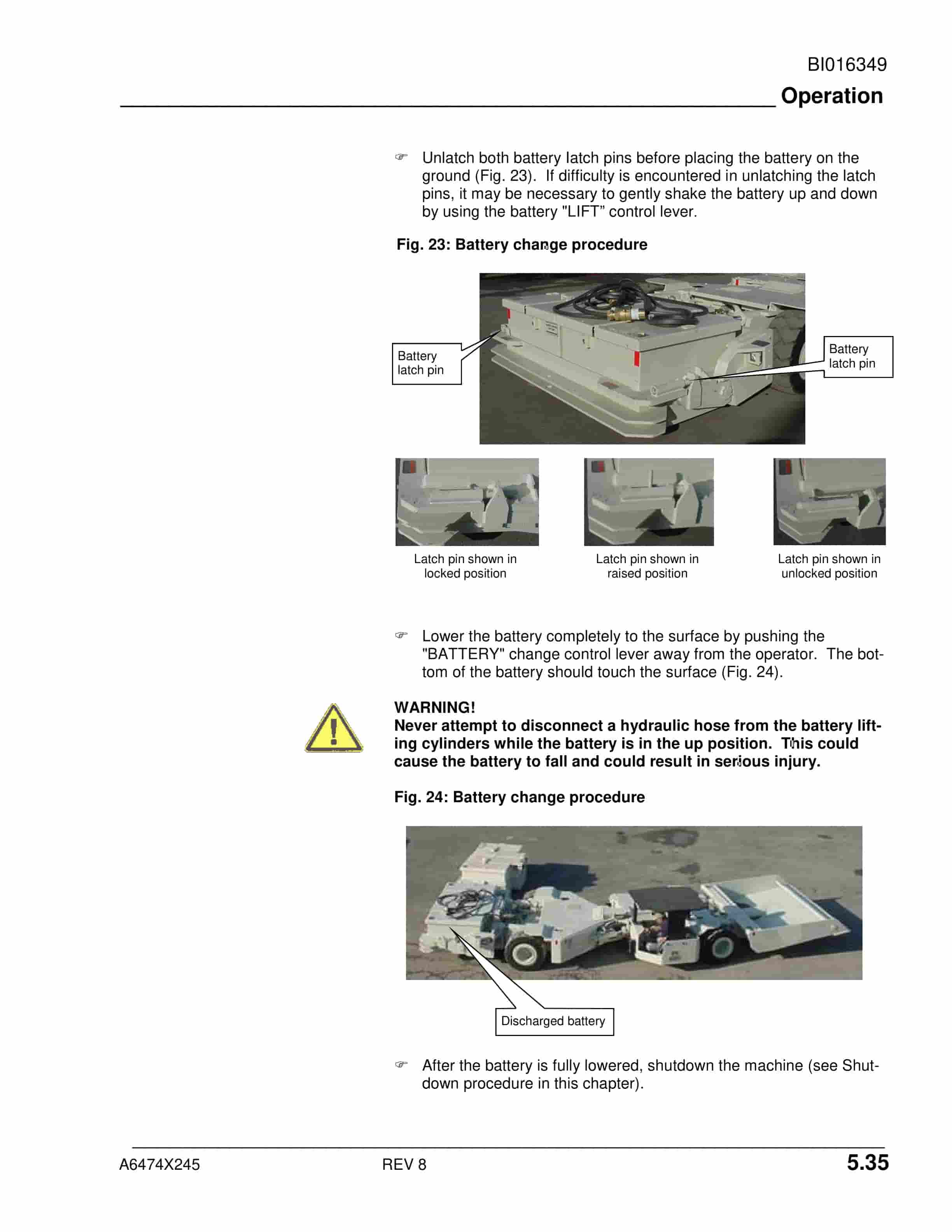 Caterpillar SU488 DM Scoop Operation And Maintenance Manual BI016349-2