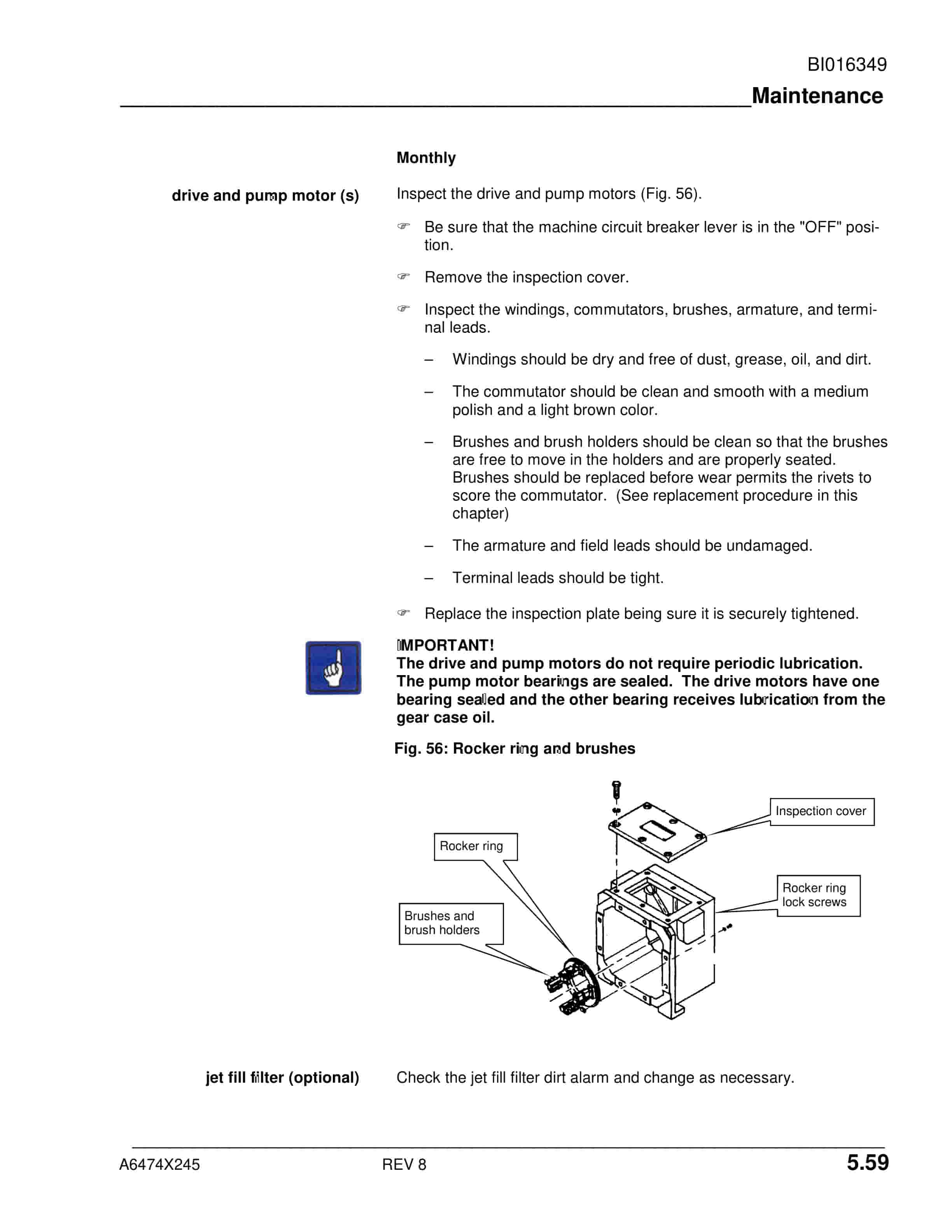 Caterpillar SU488 DM Scoop Operation And Maintenance Manual BI016349-3