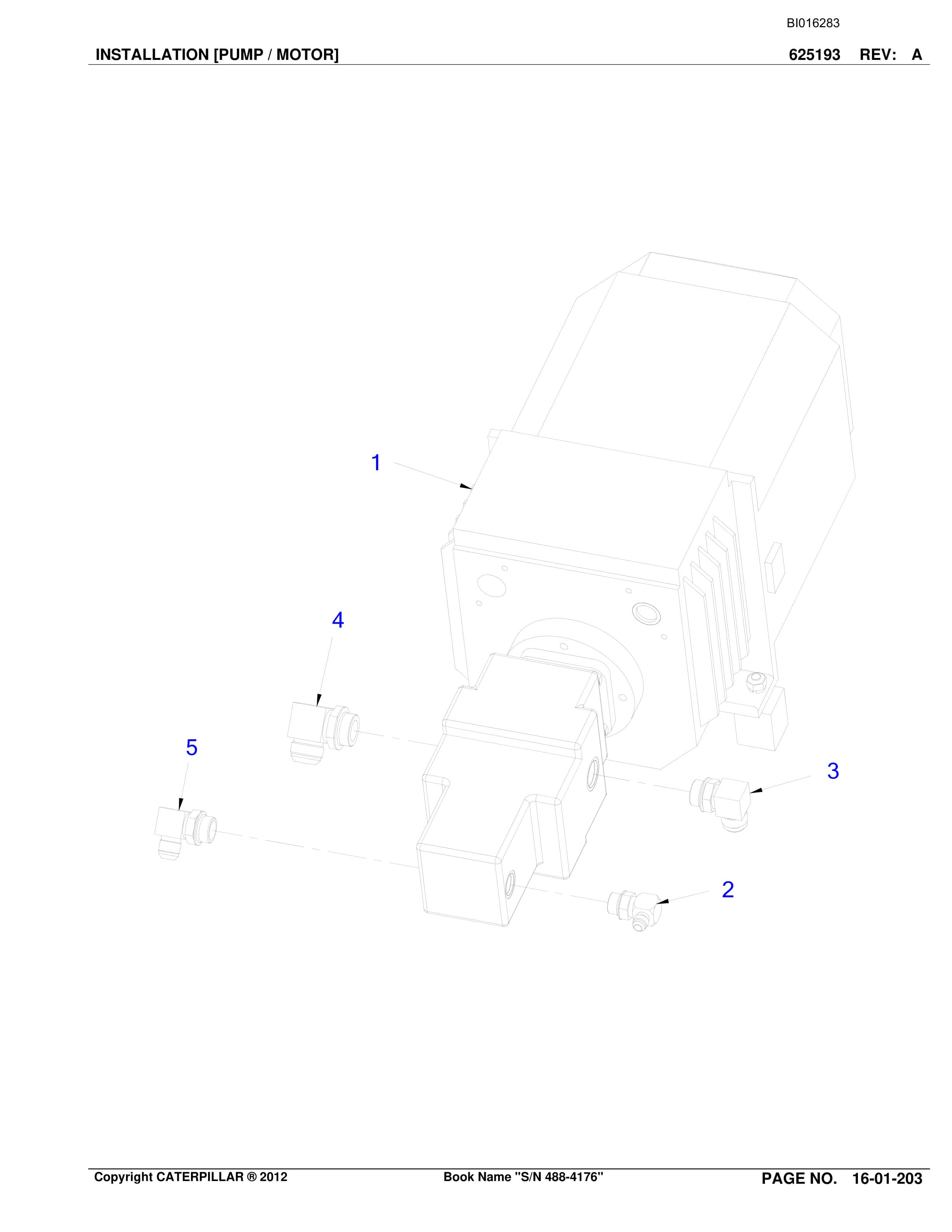 Caterpillar SU488 L Scoop Parts Manual BI016283-3