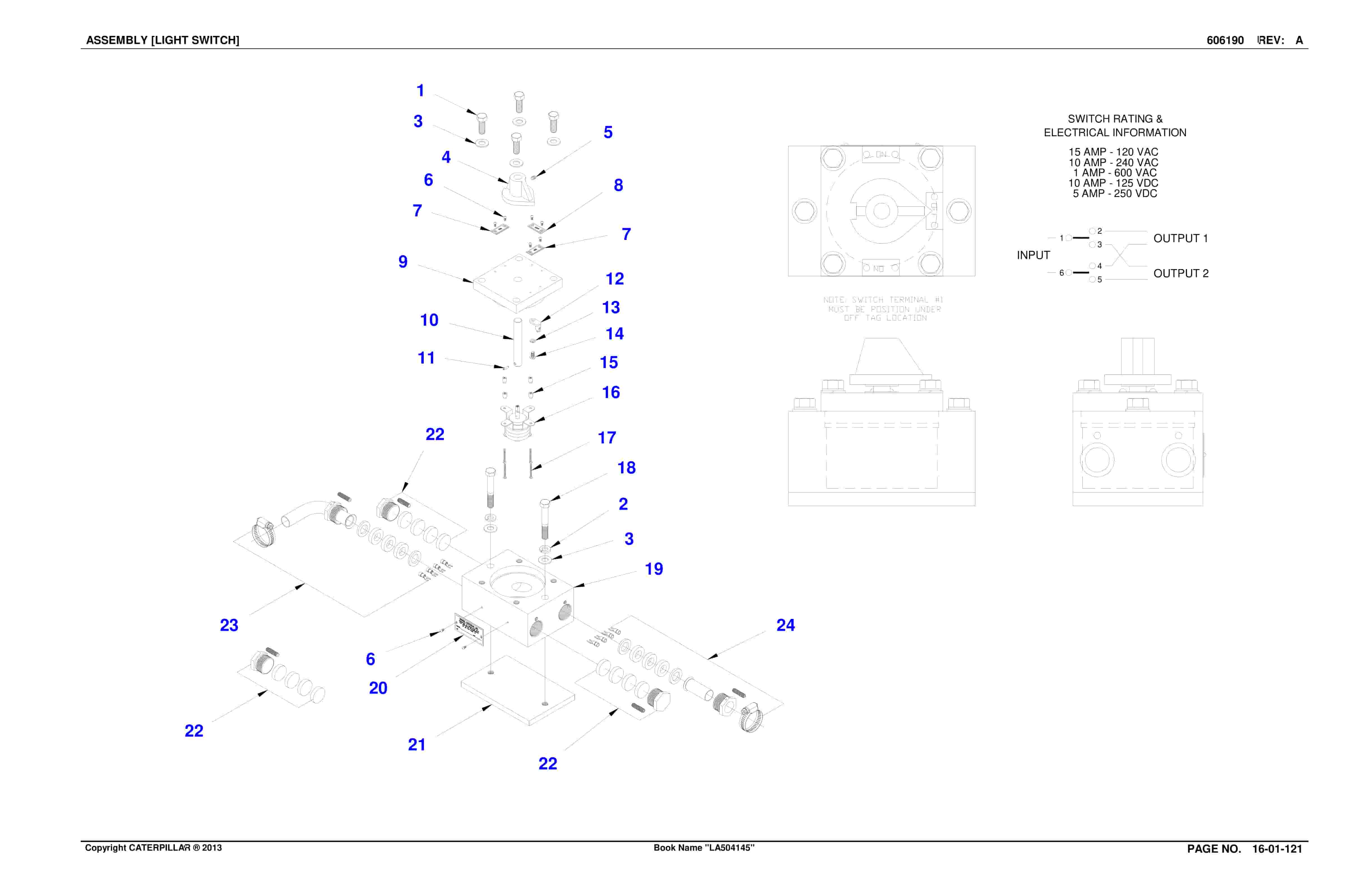 Caterpillar SU488 L Scoop Parts Manual BI016557-2