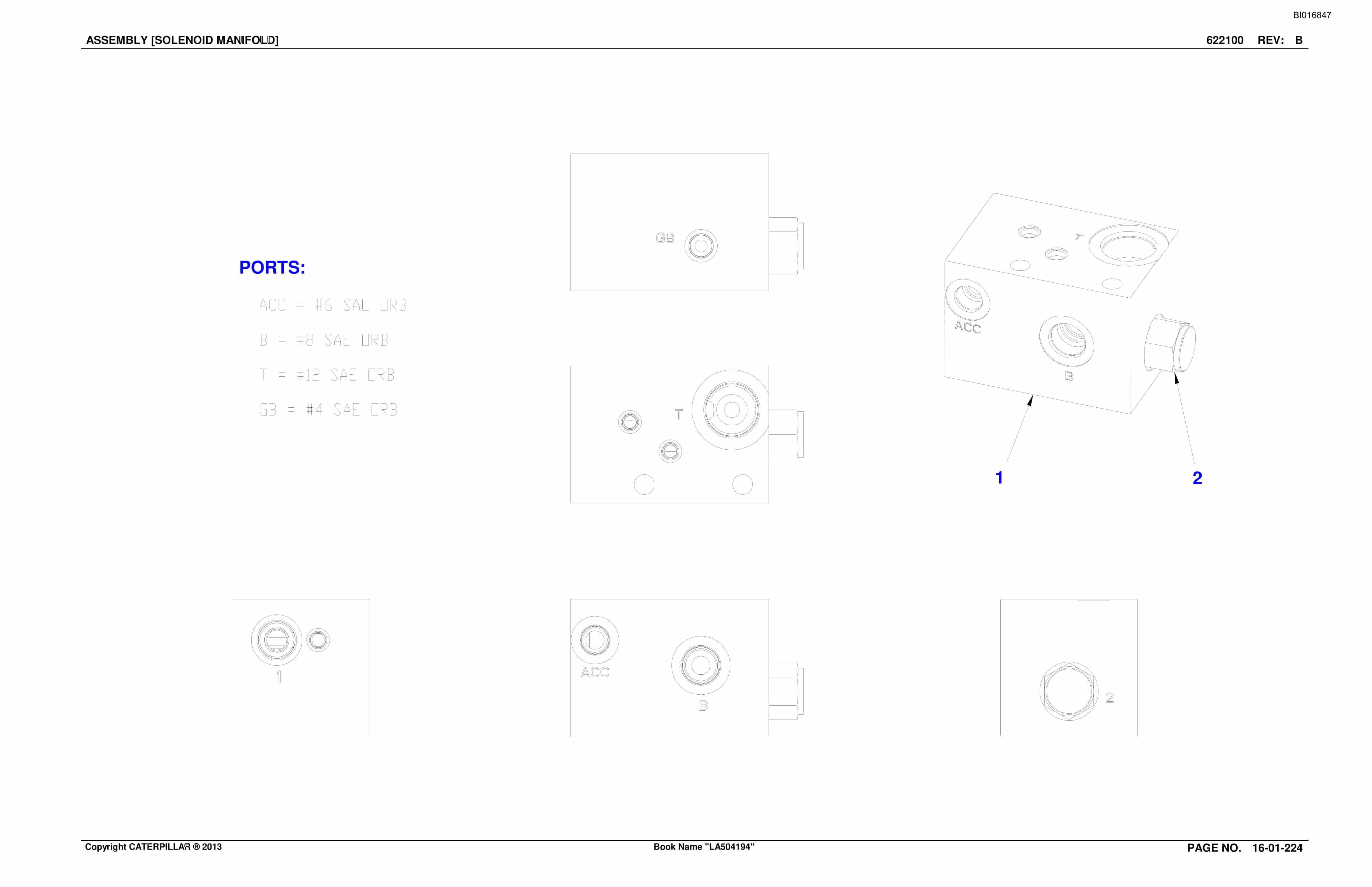 Caterpillar SU488 L Scoop Parts Manual BI016847-4