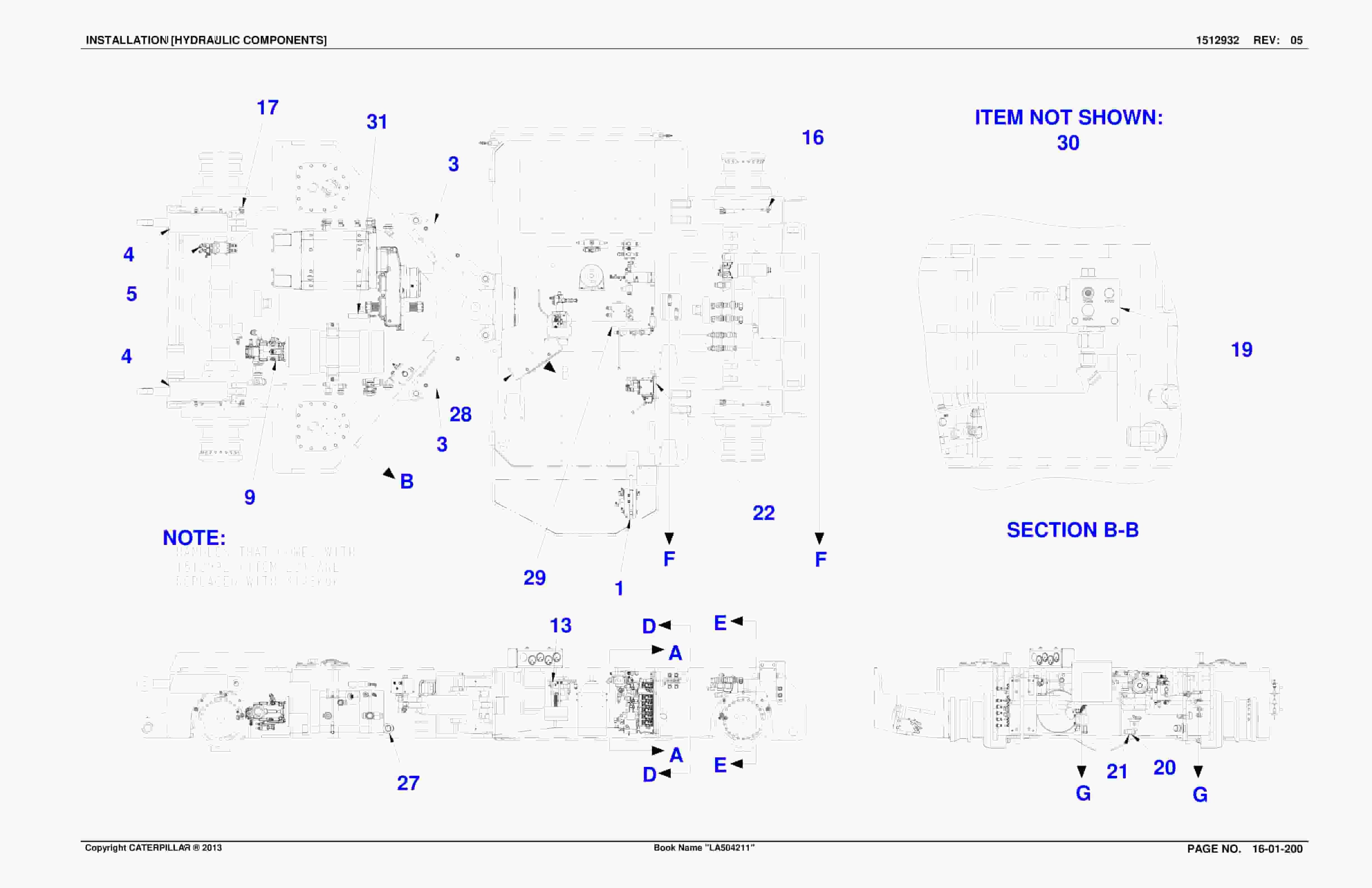 Caterpillar SU488 L Scoop Parts Manual BI016992-2