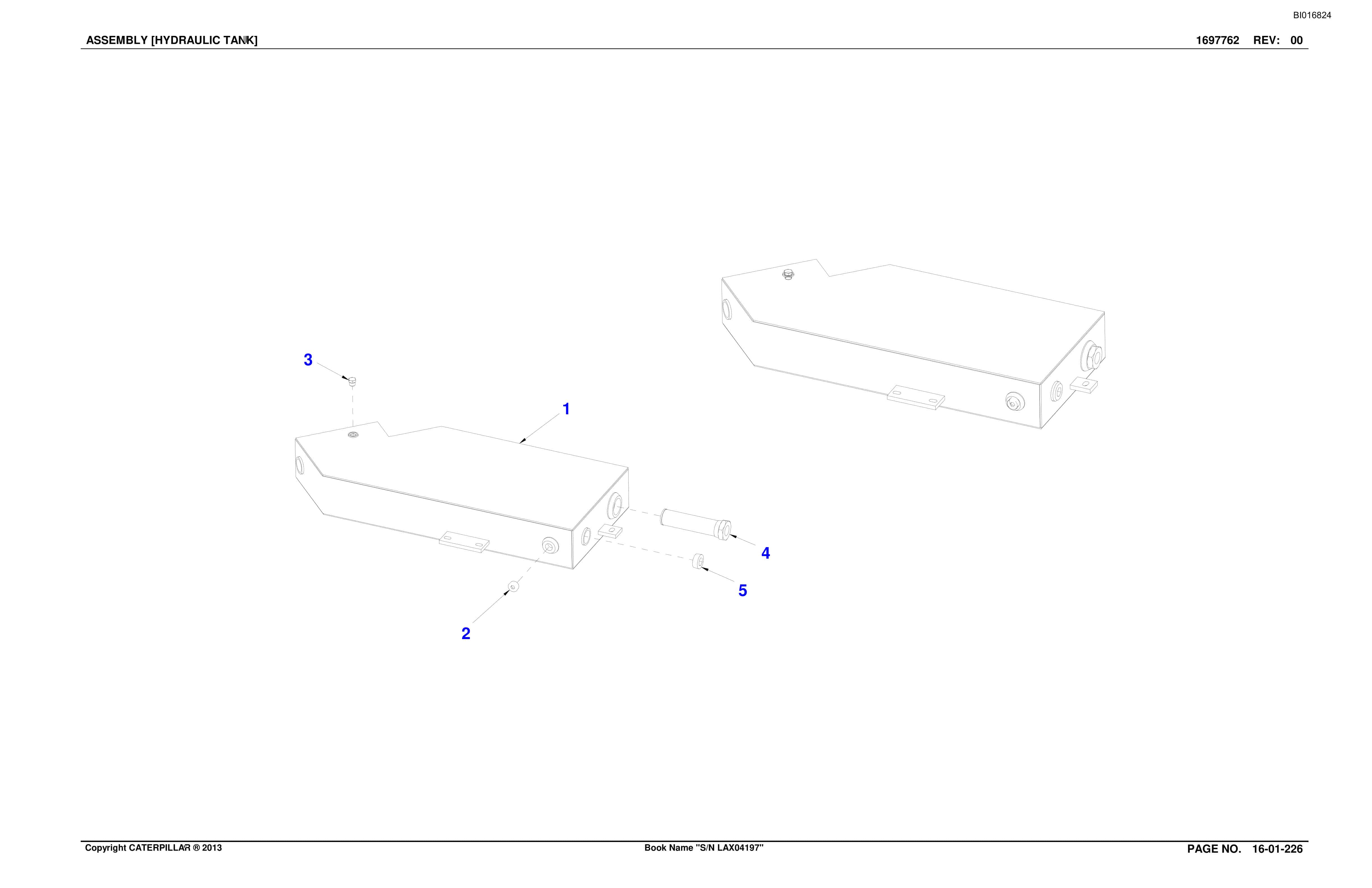 Caterpillar SU488 Scoop Parts Manual BI016824-5