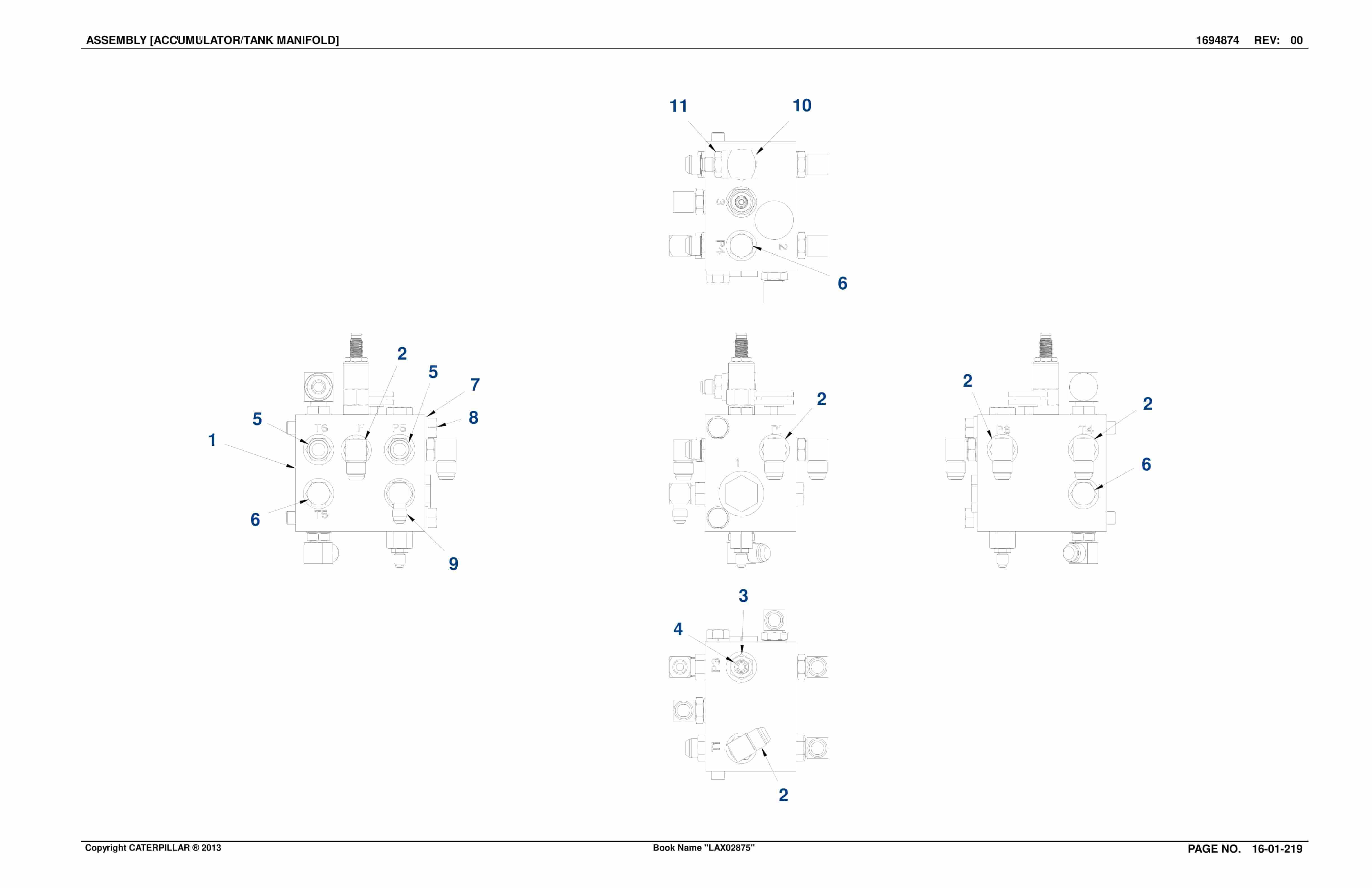 Caterpillar SU488 Scoop Parts Manual BI016876-3