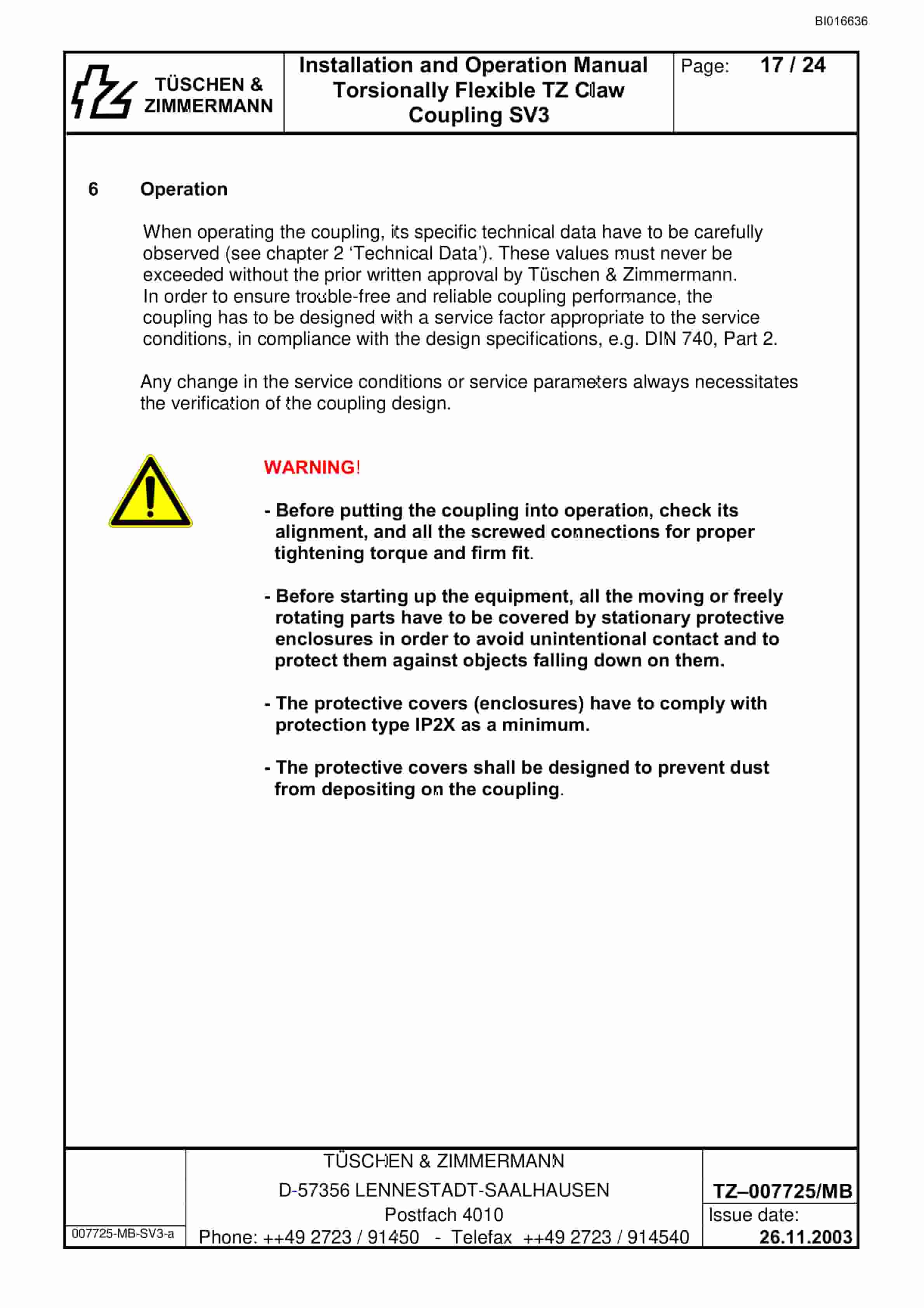 Caterpillar Torsionally Flexible Operation And Maintenance Manual BI016636-3