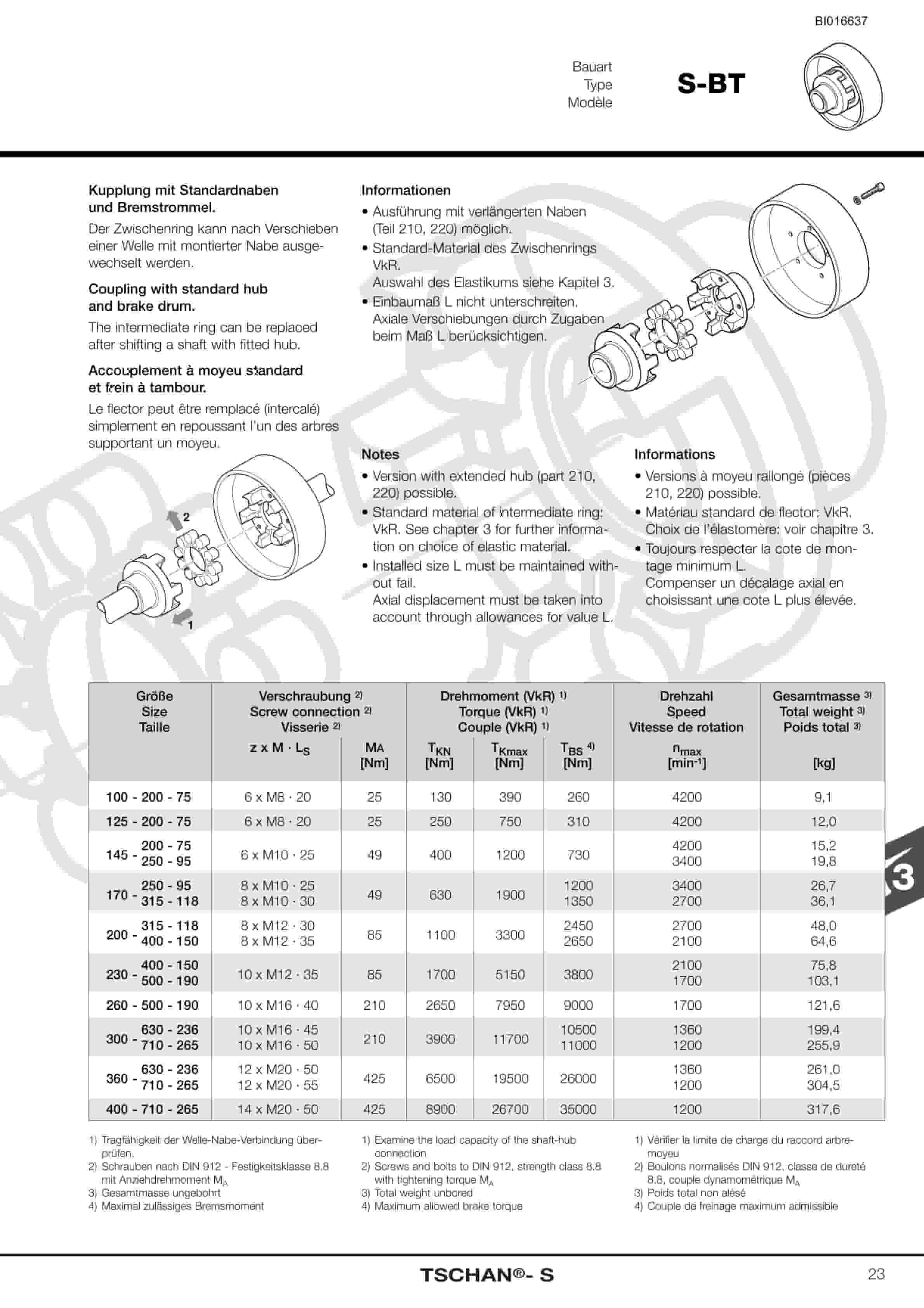 Caterpillar TSChan-S Flexible Couplings Operation And Maintenance Manual BI016637-2