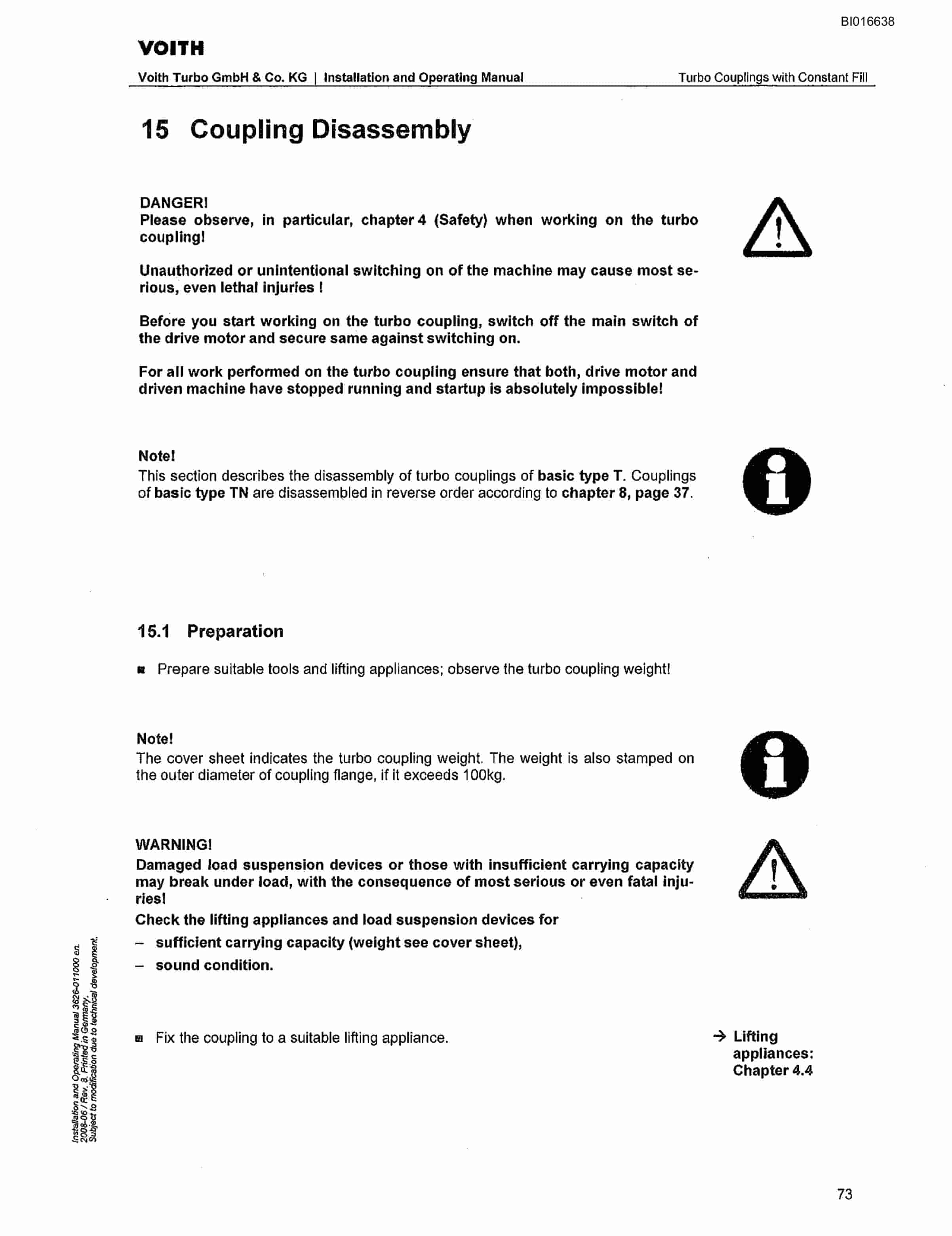 Caterpillar Voith Turbo Couplings Operation And Maintenance Manual BI016638-3