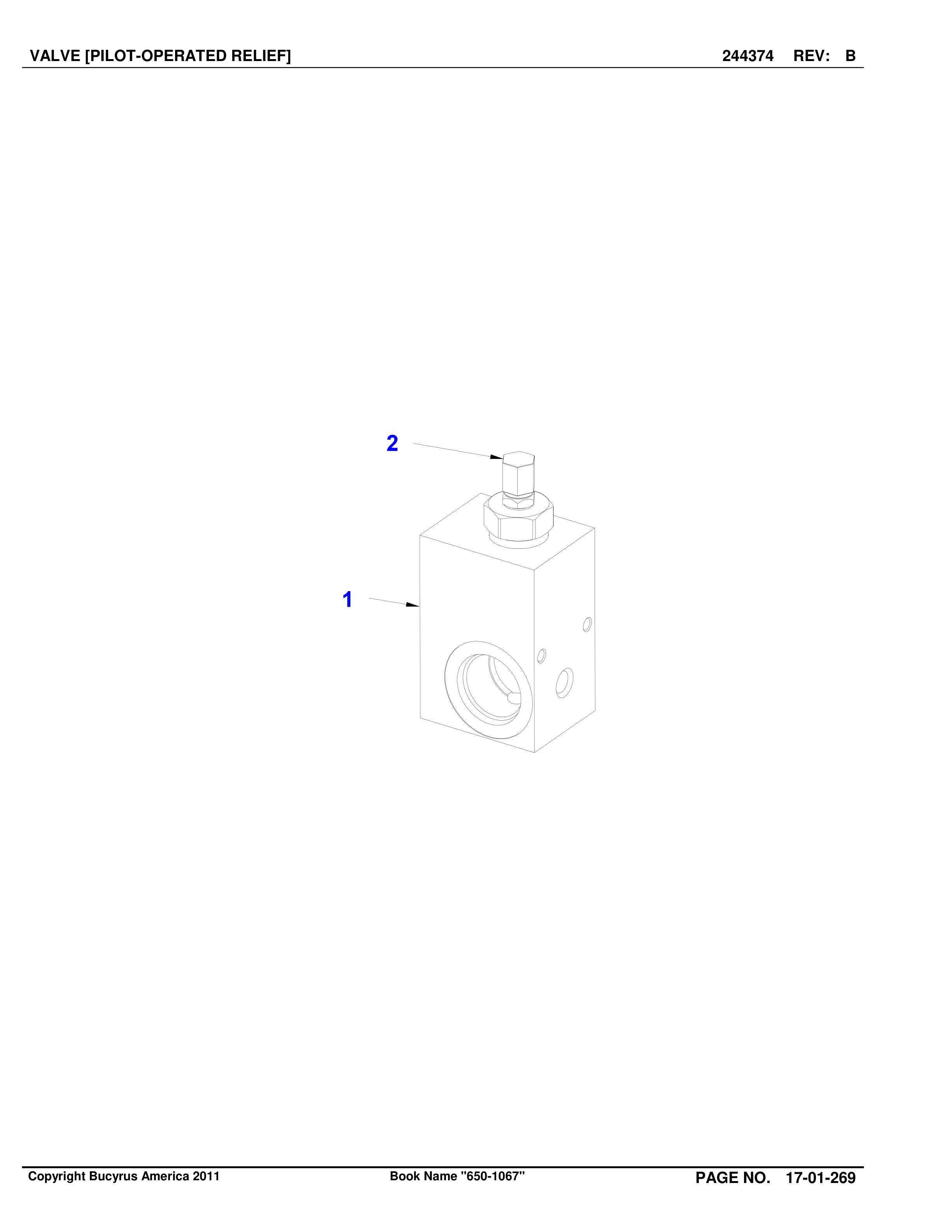Caterpillar VT650 Roof Support Carrier Parts Manual BI016893-5