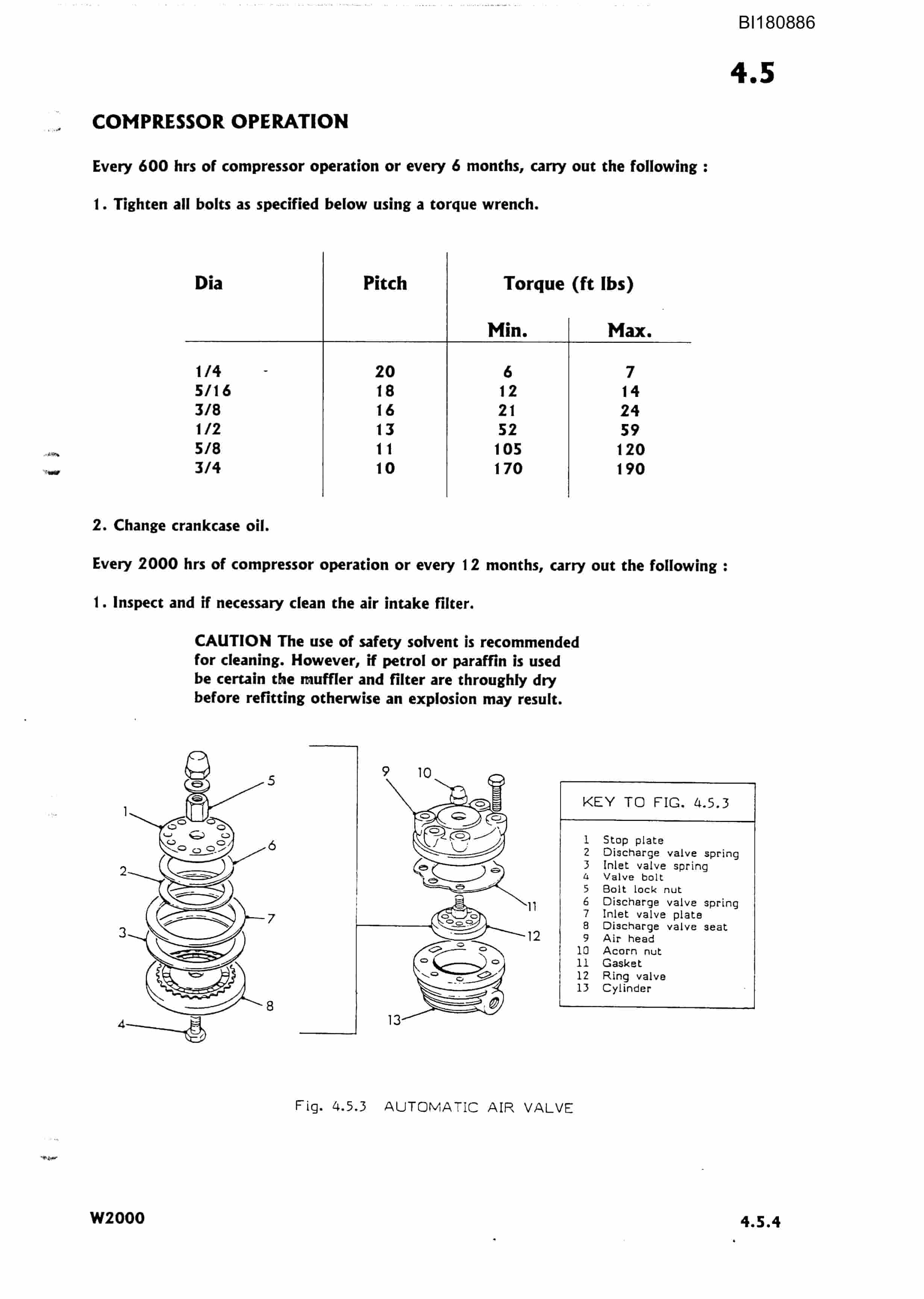 Caterpillar W2000 Walking Dragline Technical Manual BI180886-4