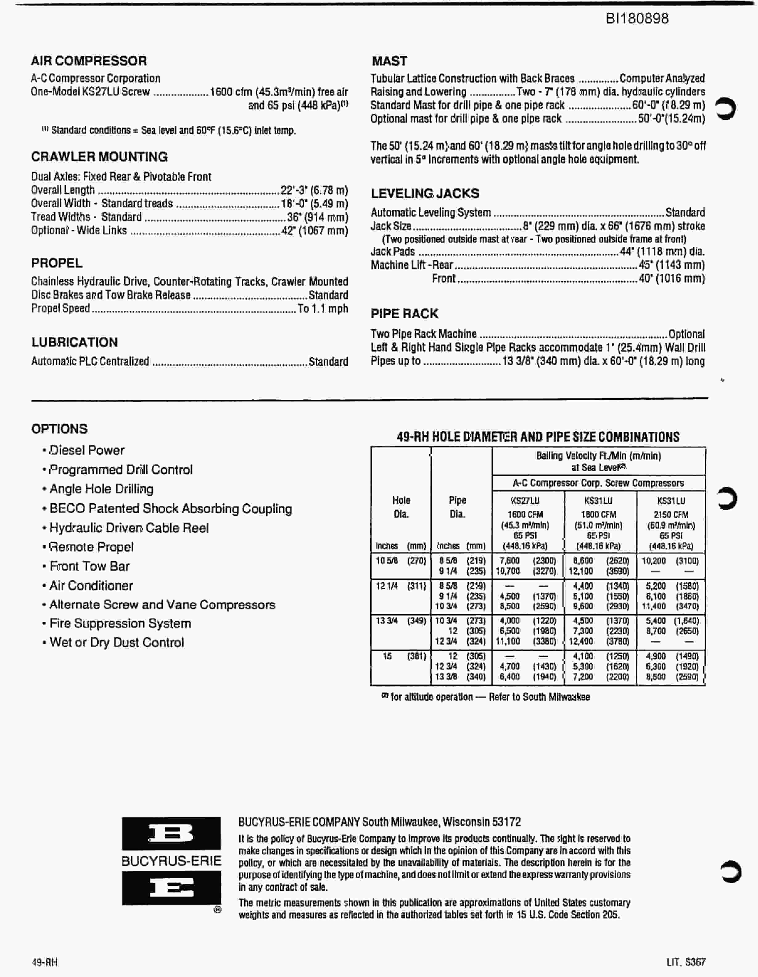 Caterpillar Walking Dragline Technical Manual BI180898-5