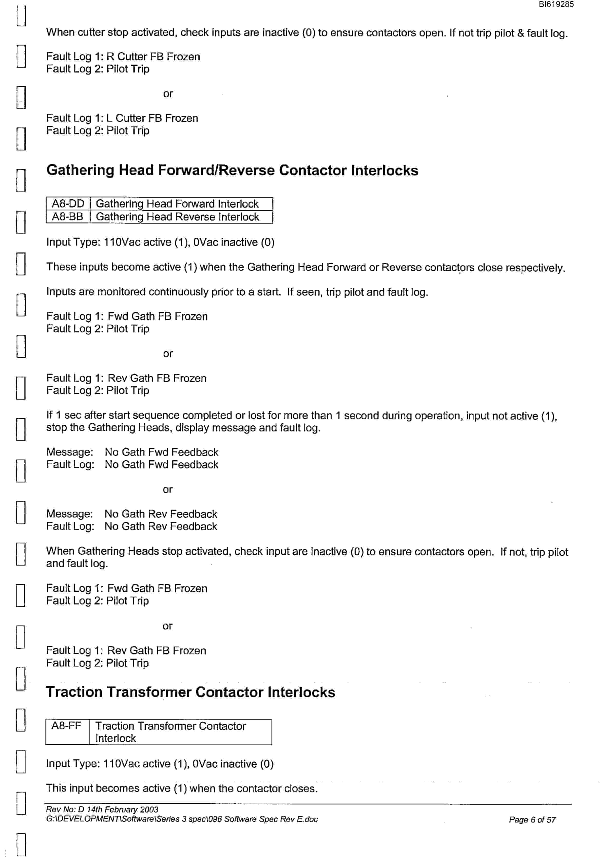 Bucyrus 1038 Continuous Miner Technical Manual BI619285-4