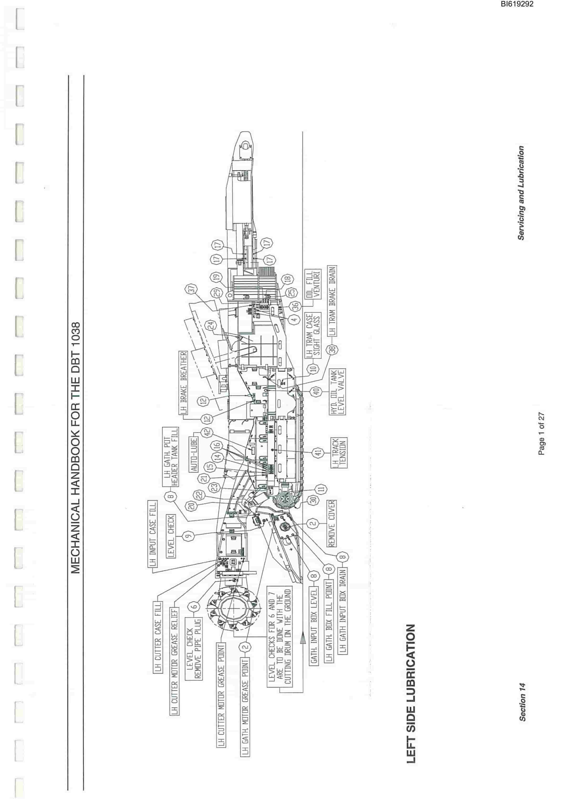 Bucyrus 1038 Continuous Miner Technical Manual BI619292-5