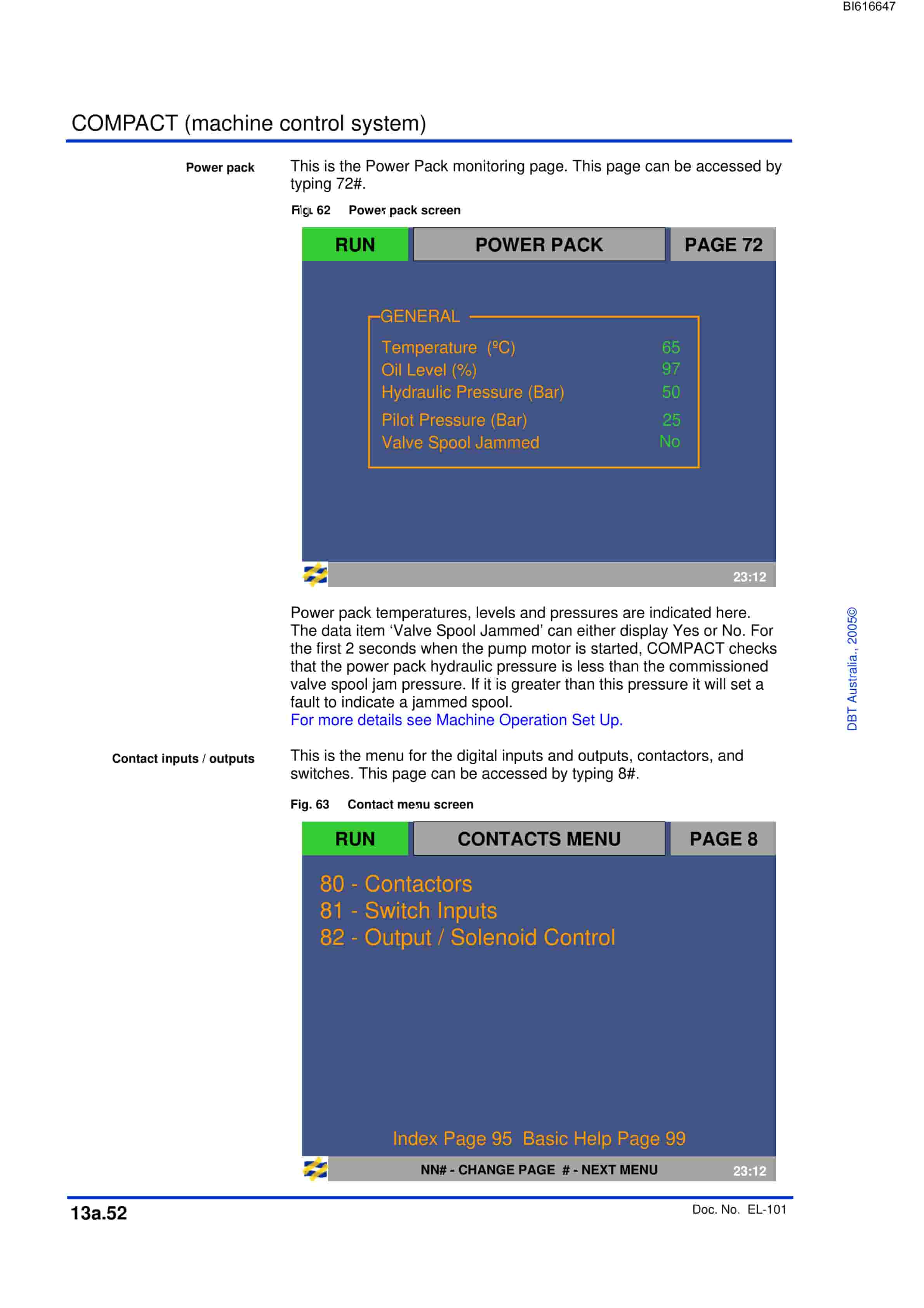 Bucyrus 13a Compact Machine Control System Technical Manual BI616647-2