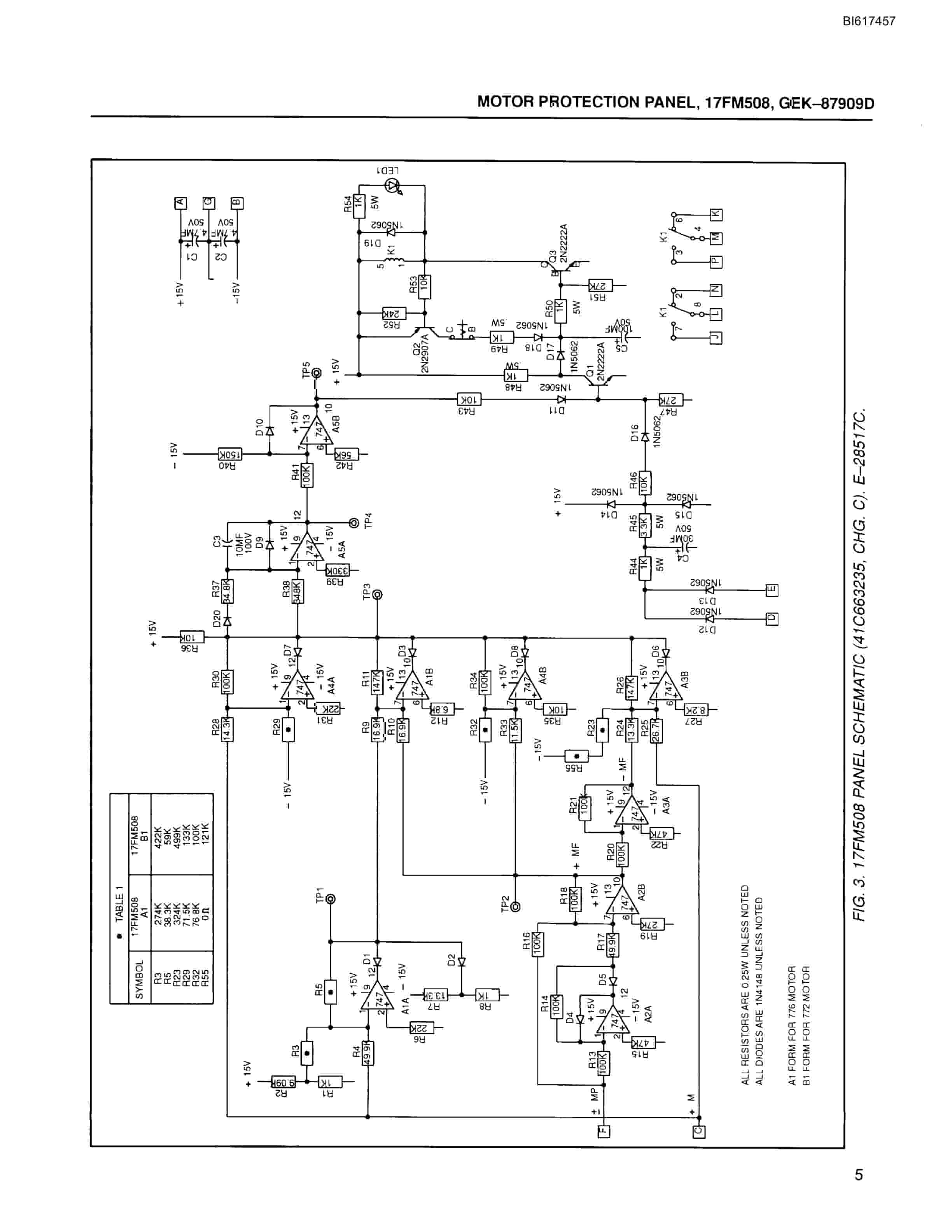 Bucyrus 17FM508 Motor Protection Panel Technical Manual BI617457-2