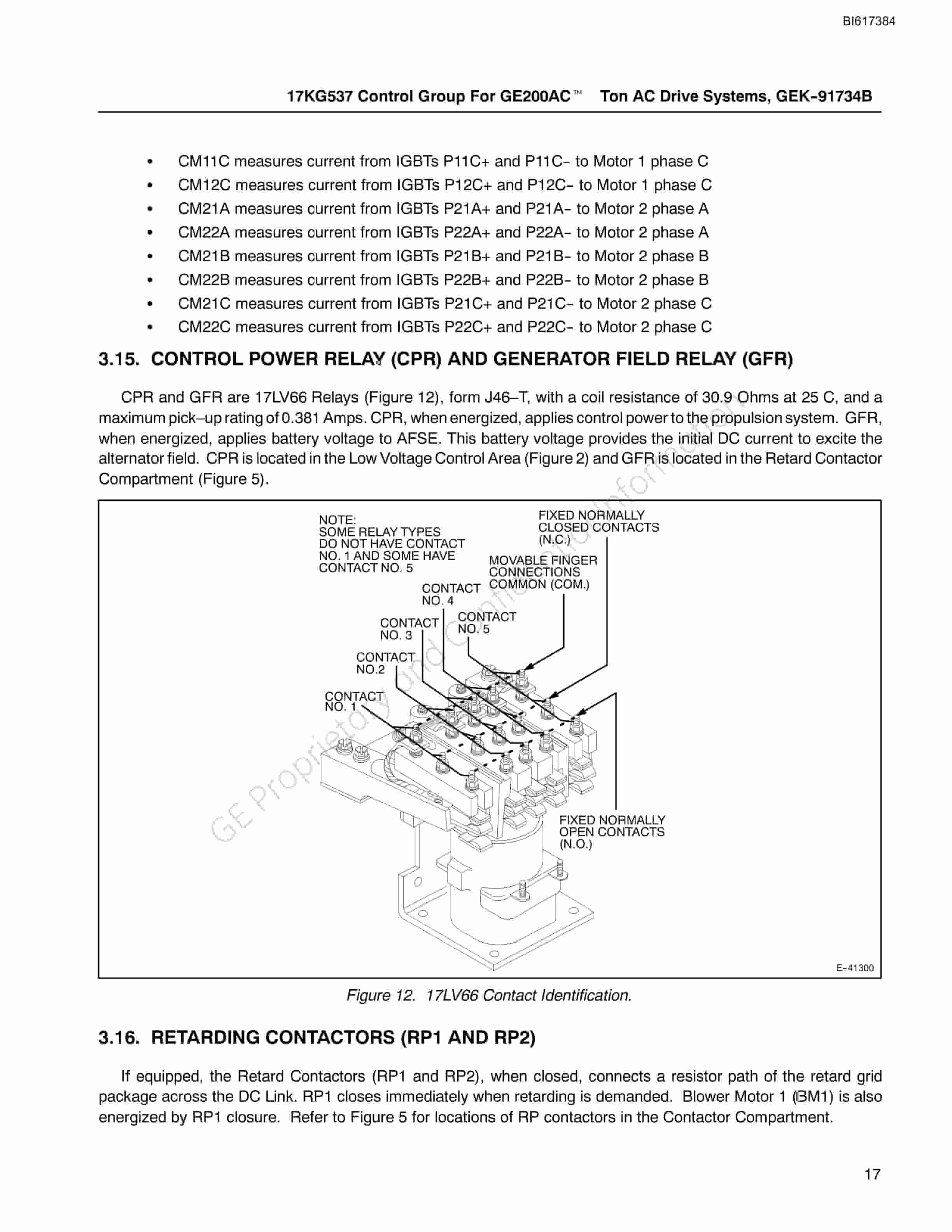 Bucyrus 17KG537 Control Group For GE200AC Ton Technical Manual BI617384-2