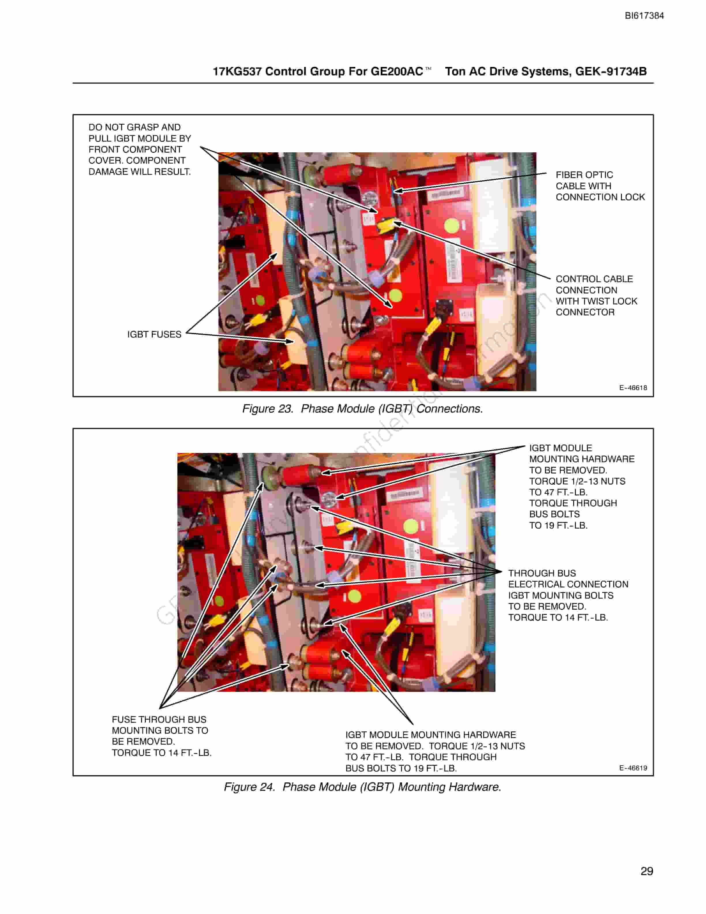 Bucyrus 17KG537 Control Group For GE200AC Ton Technical Manual BI617384-5