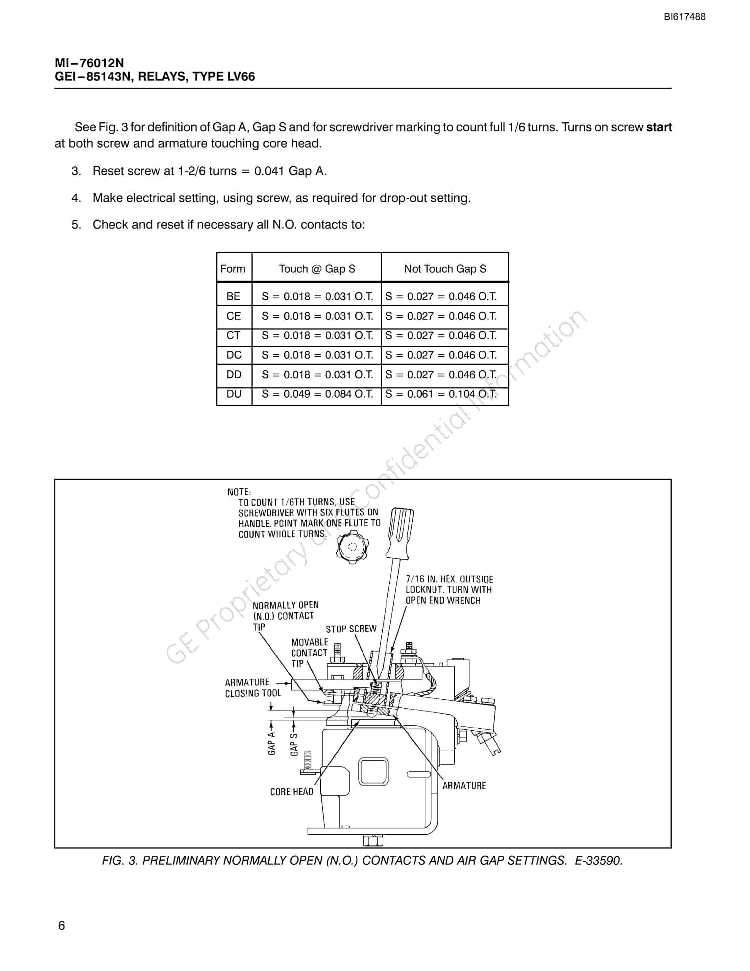 Bucyrus 17LV66 Relays Technical Manual BI617488-2