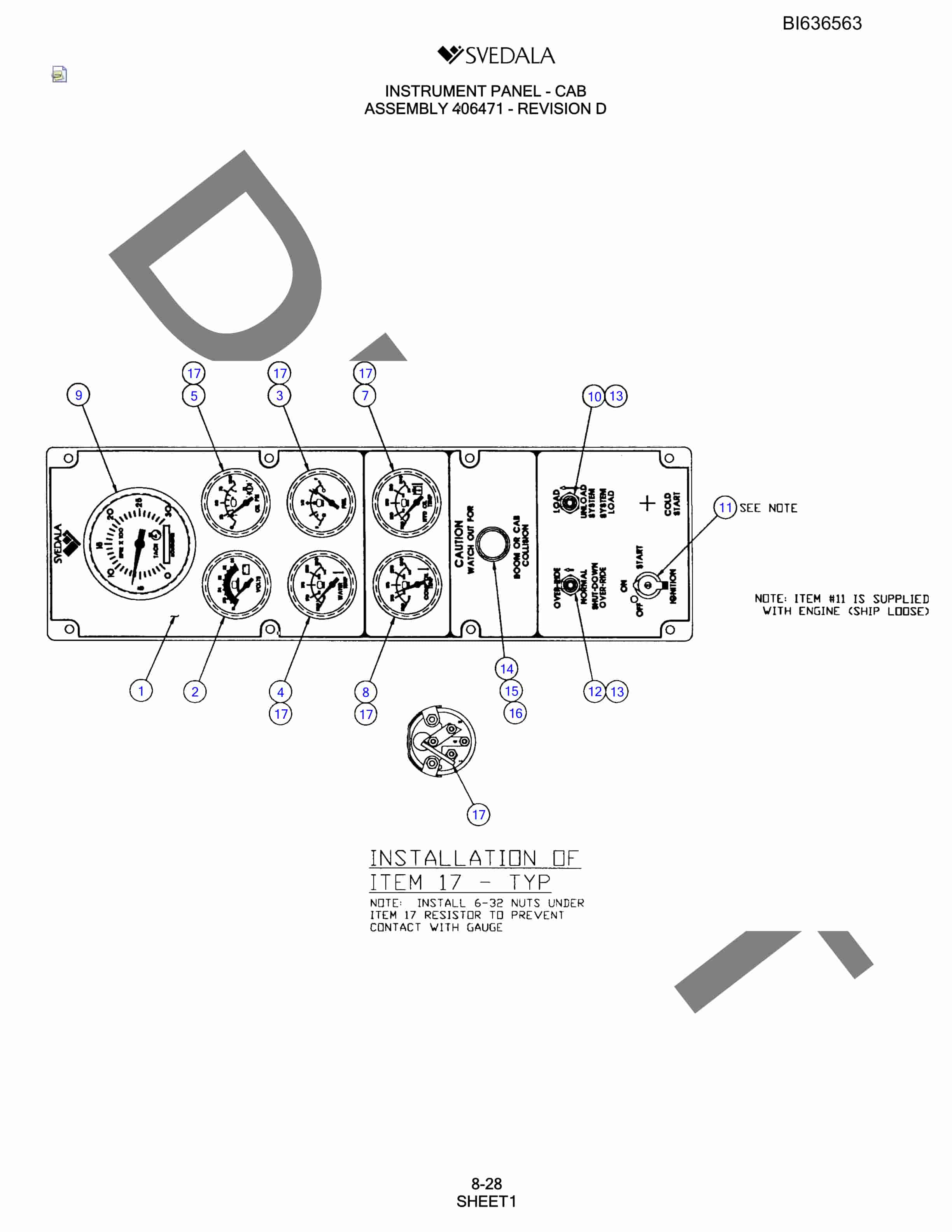 Bucyrus 1V58L01 Parts Catalog BI636563-4