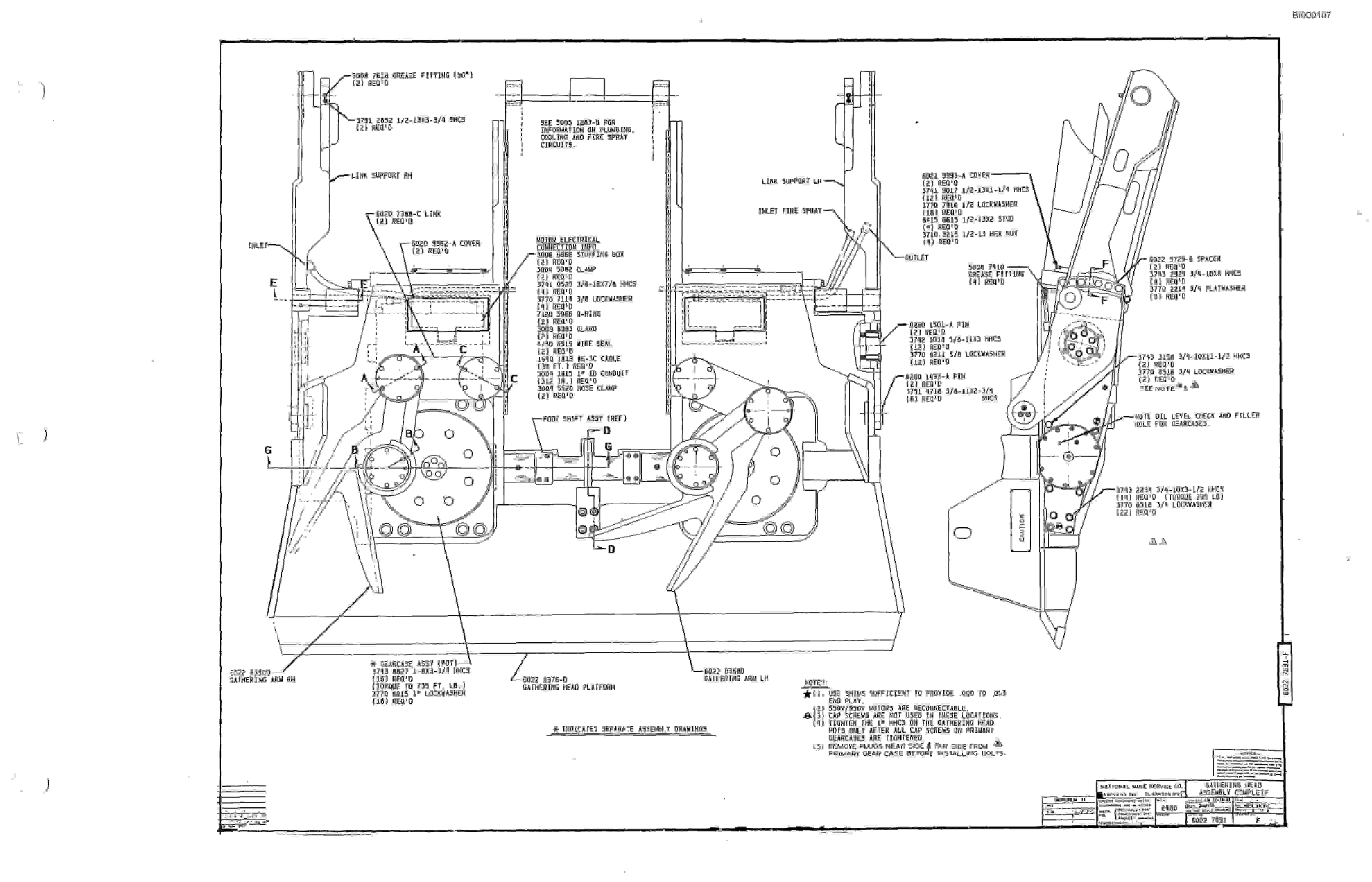 Bucyrus 2480-2 Miner Parts Catalog BI000107-5