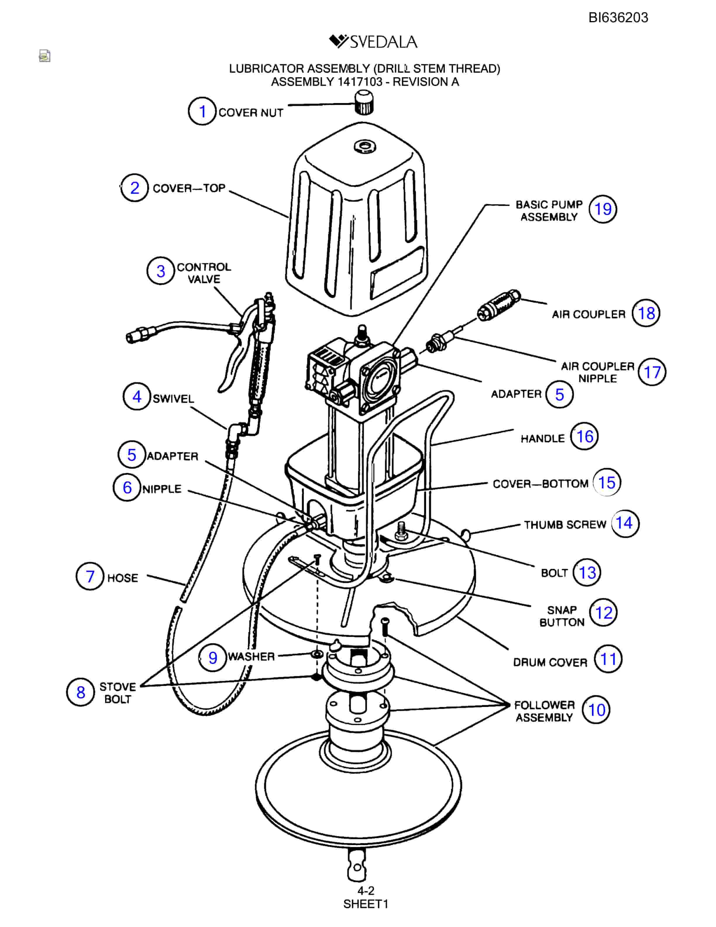 Bucyrus 250 Hydra-Trac Parts Catalog BI636203-2