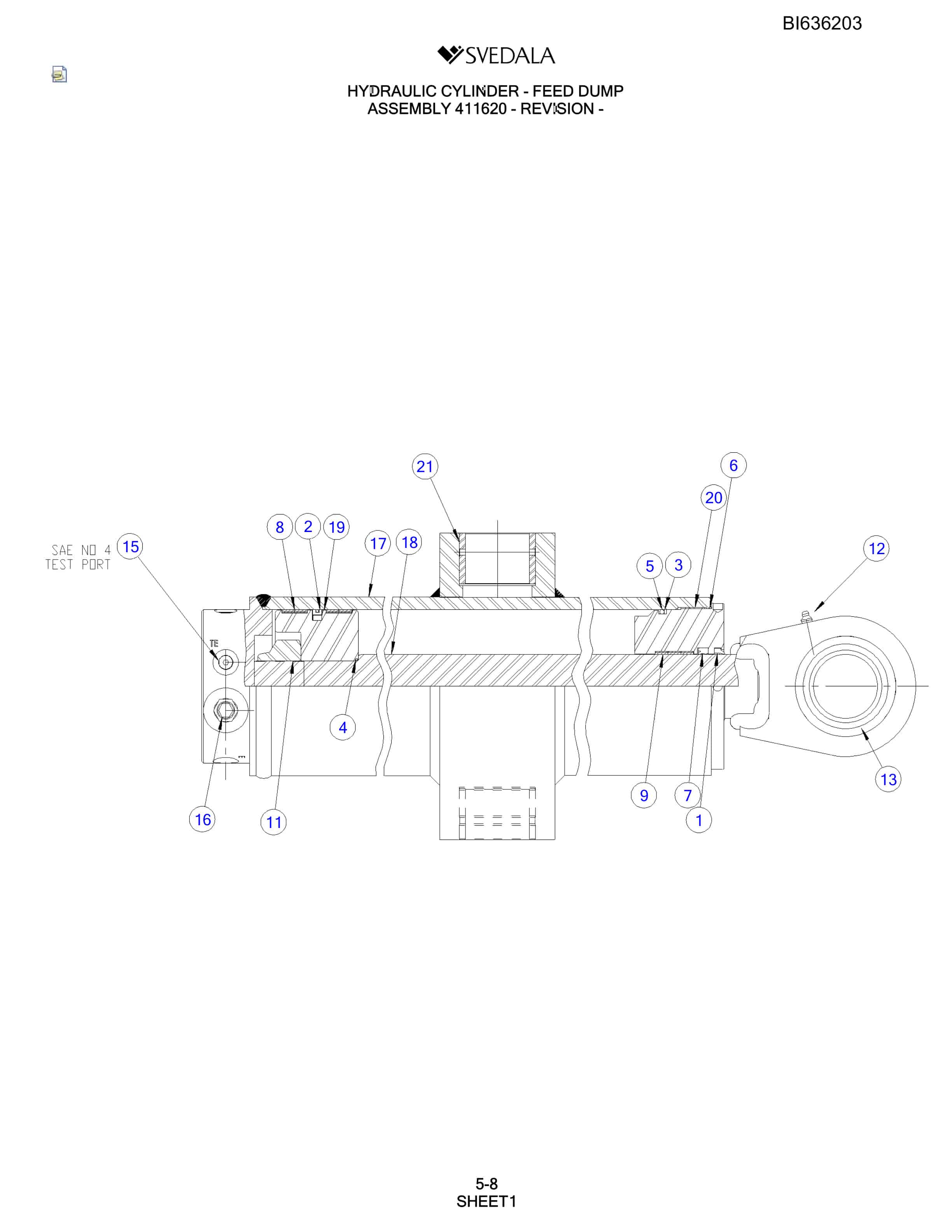 Bucyrus 250 Hydra-Trac Parts Catalog BI636203-3
