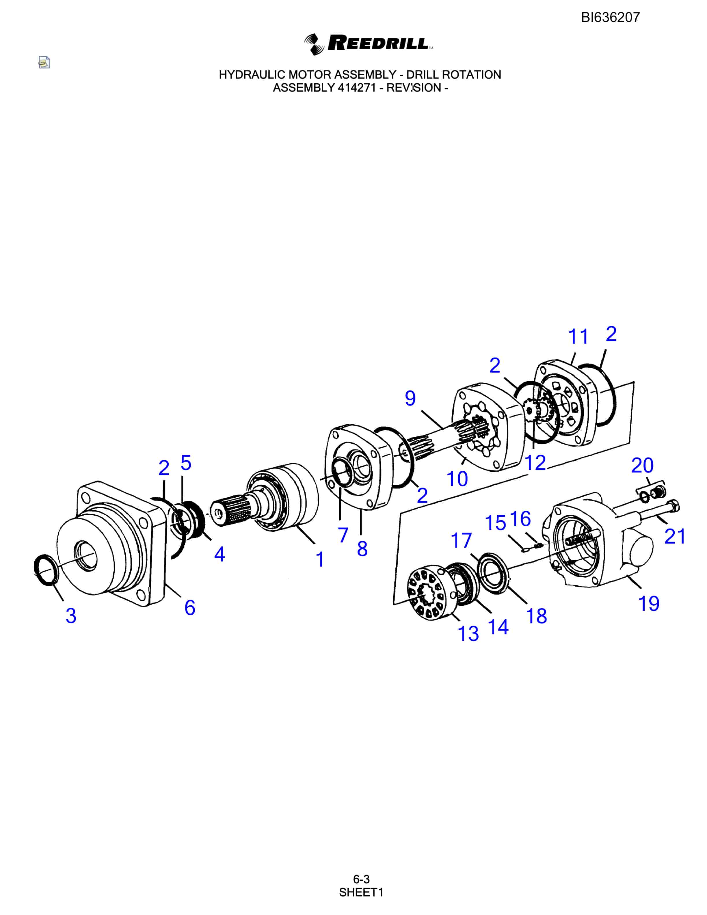 Bucyrus 250 Hydra-Trac Parts Catalog BI636207-3