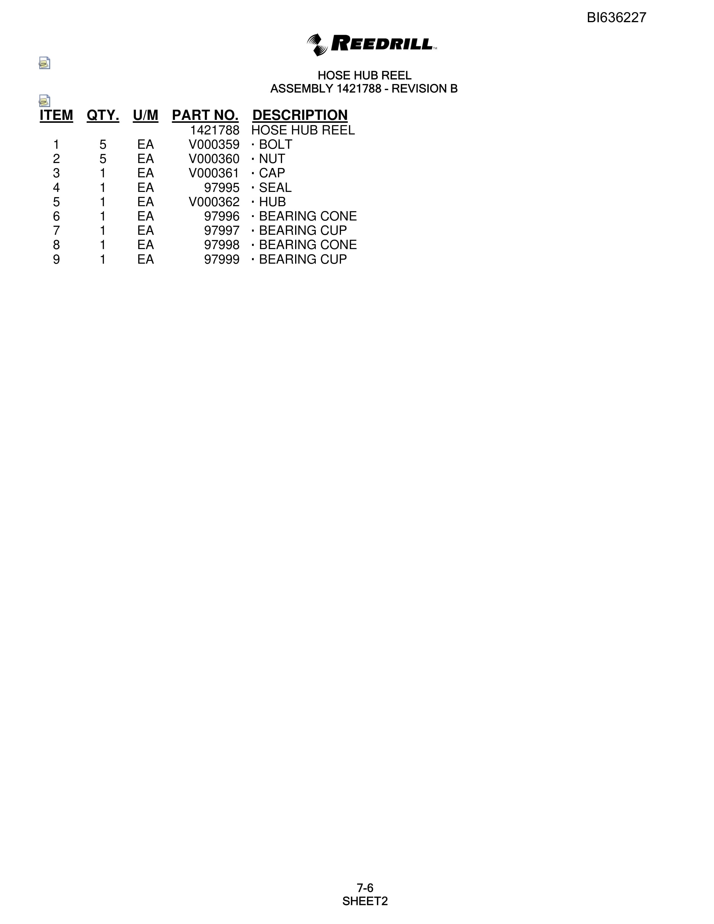 Bucyrus 250 Hydra-Trac Parts Catalog BI636227-4