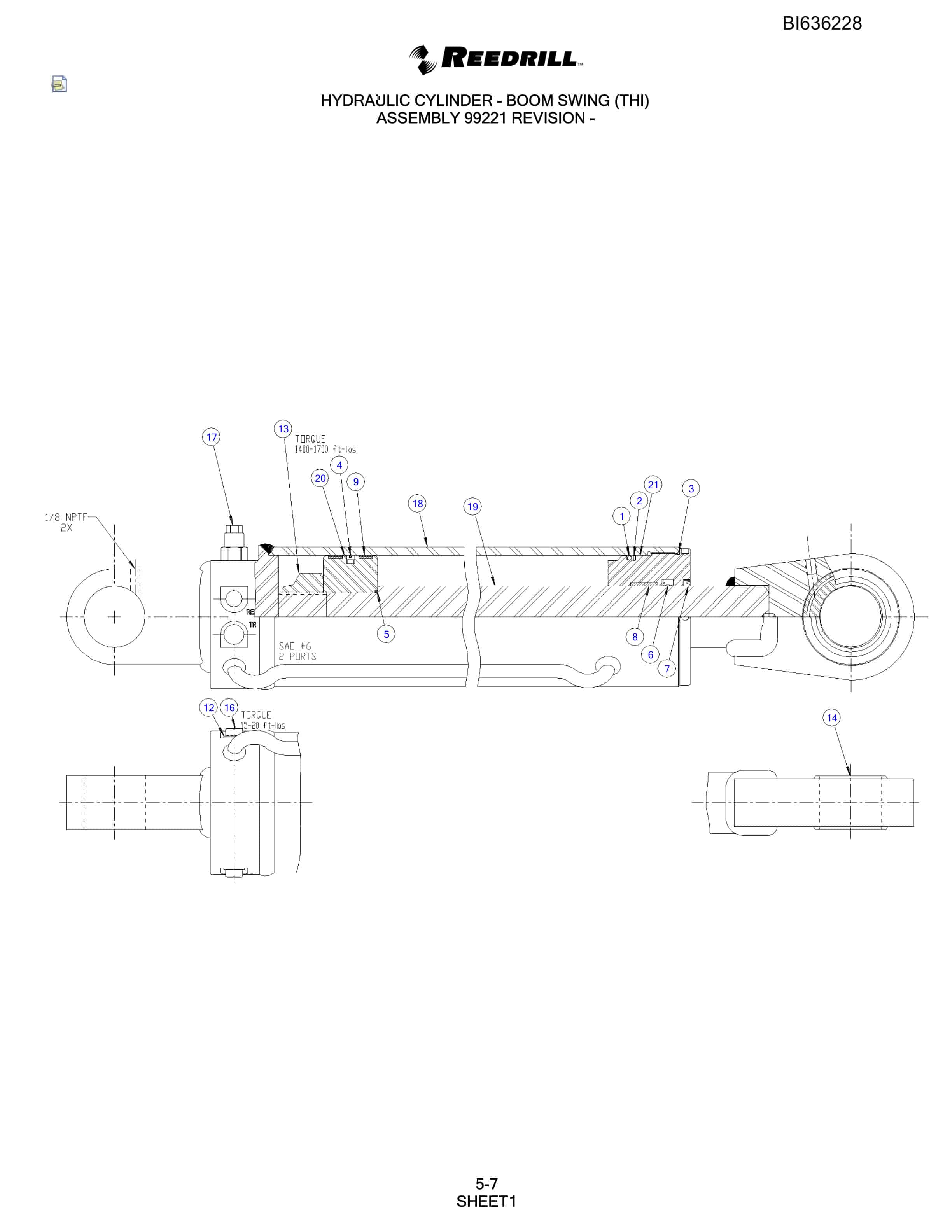 Bucyrus 250 Hydra-Trac Parts Catalog BI636228-3