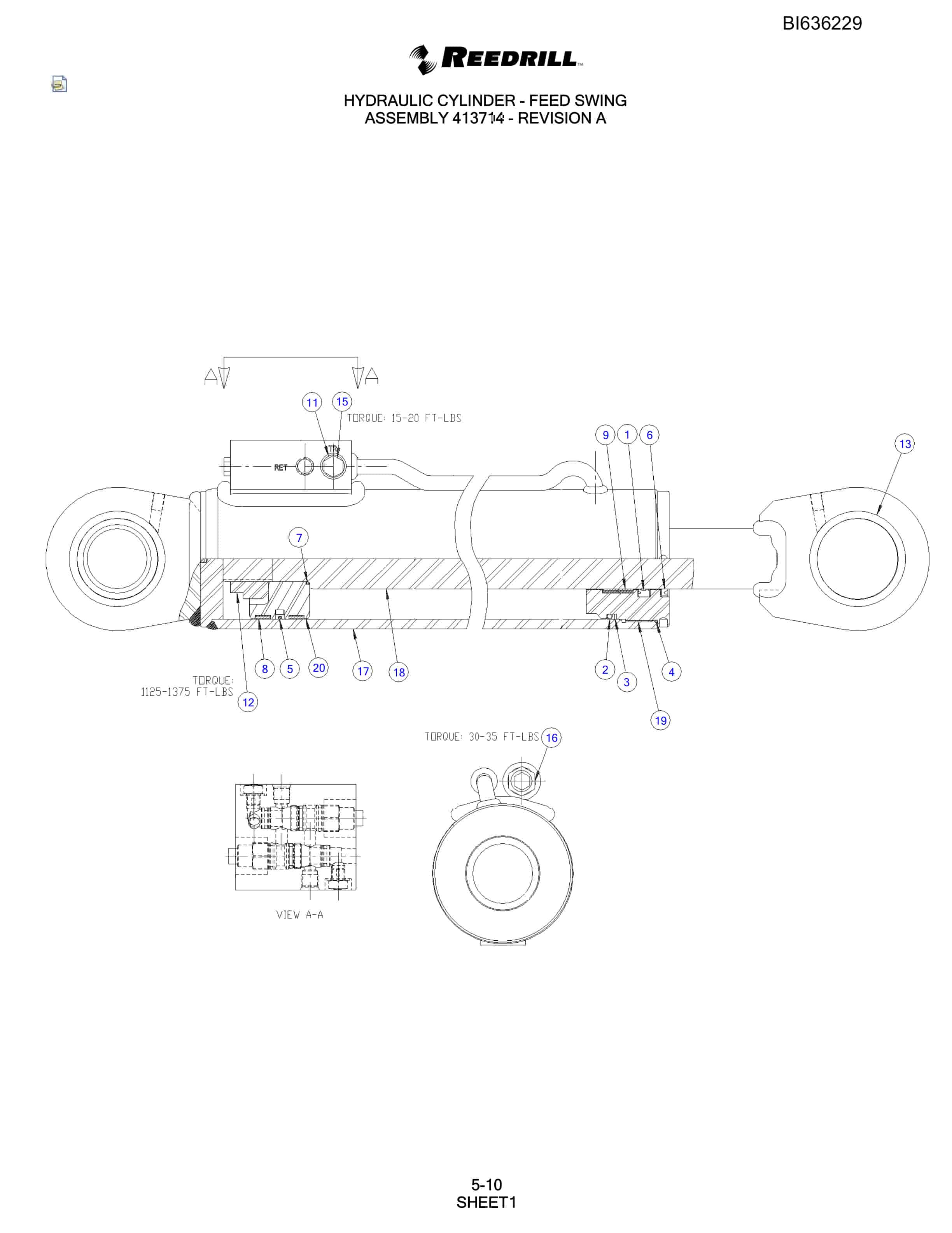 Bucyrus 250 Hydra-Trac Parts Catalog BI636229-3