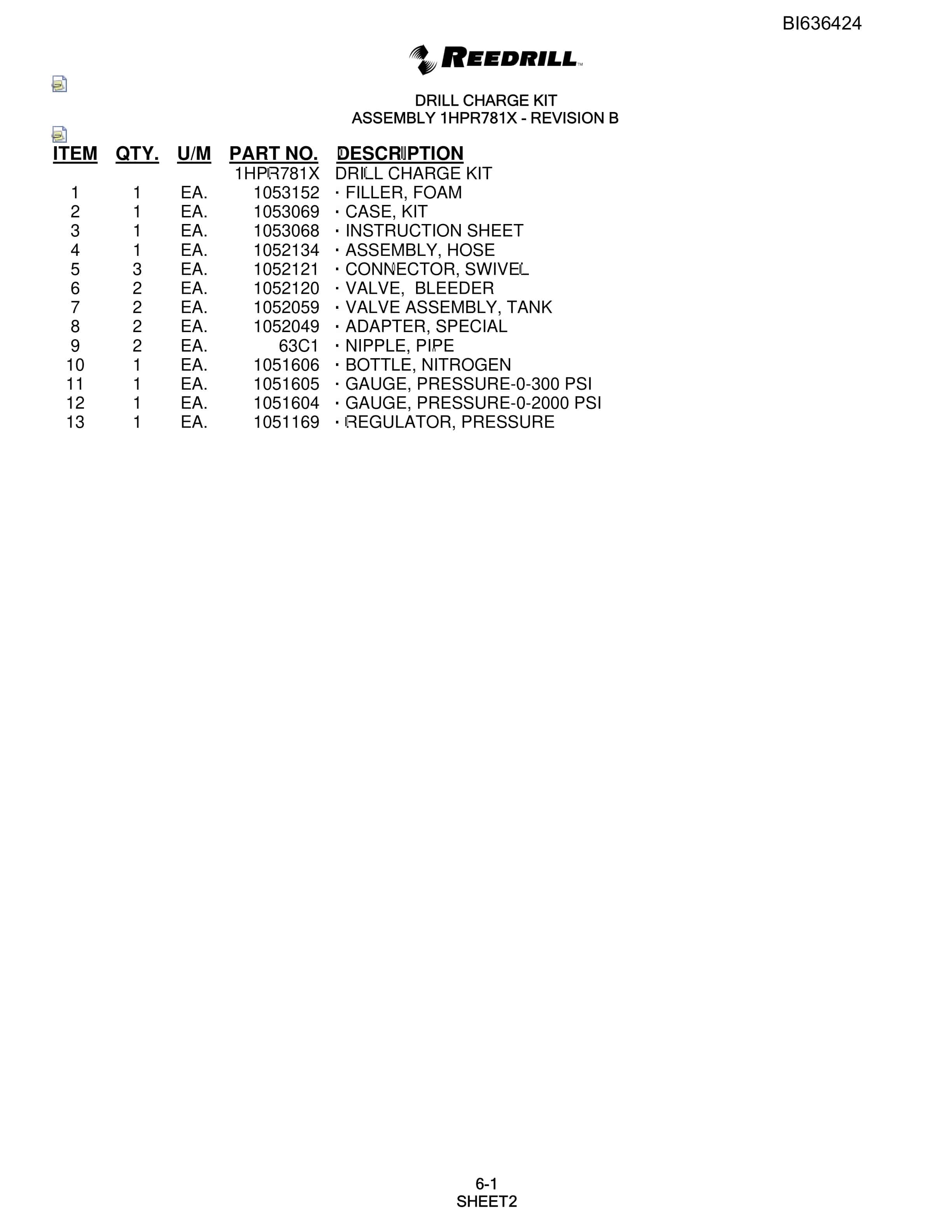 Bucyrus 250 Hydra-Trac Parts Catalog BI636424-4