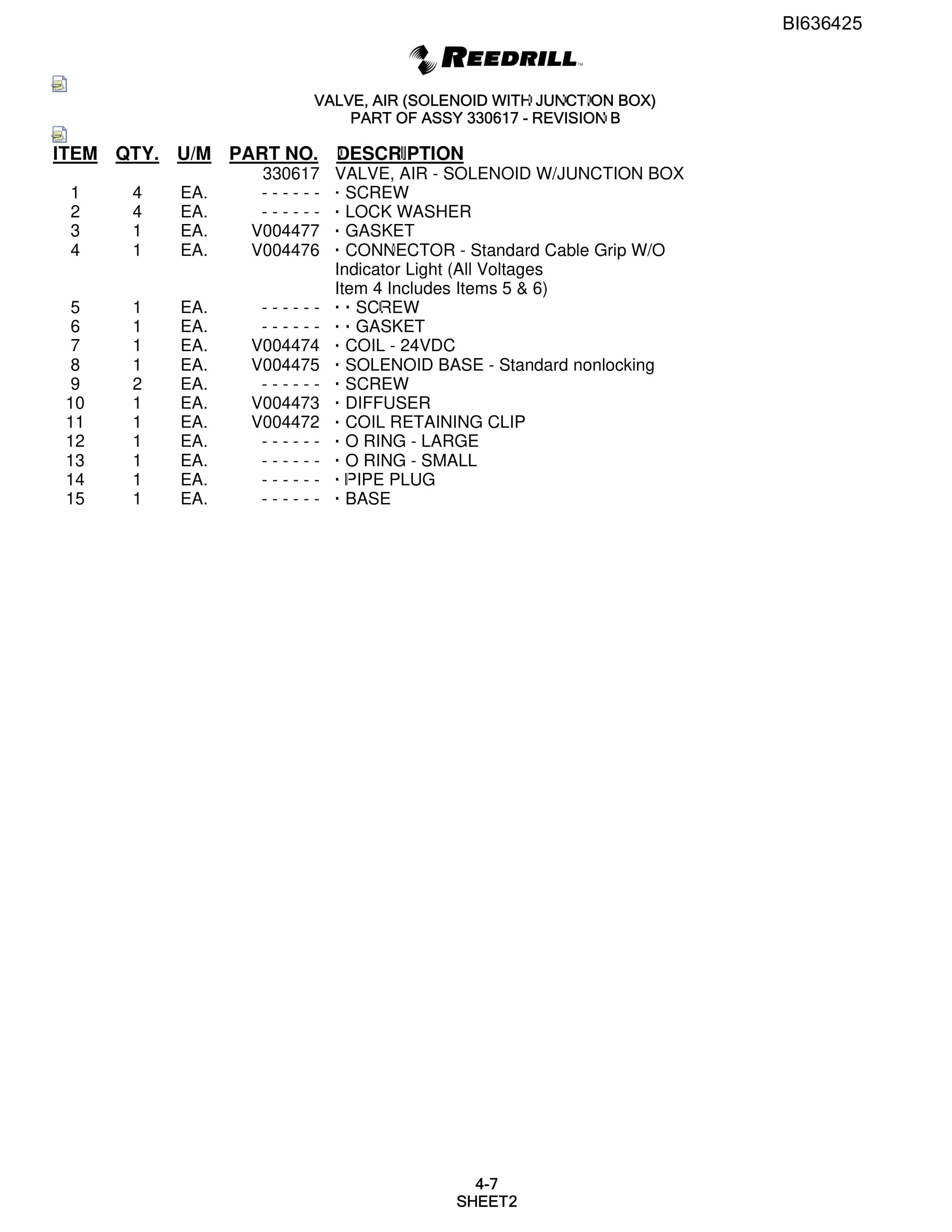 Bucyrus 250 Hydra-Trac Parts Catalog BI636425-2