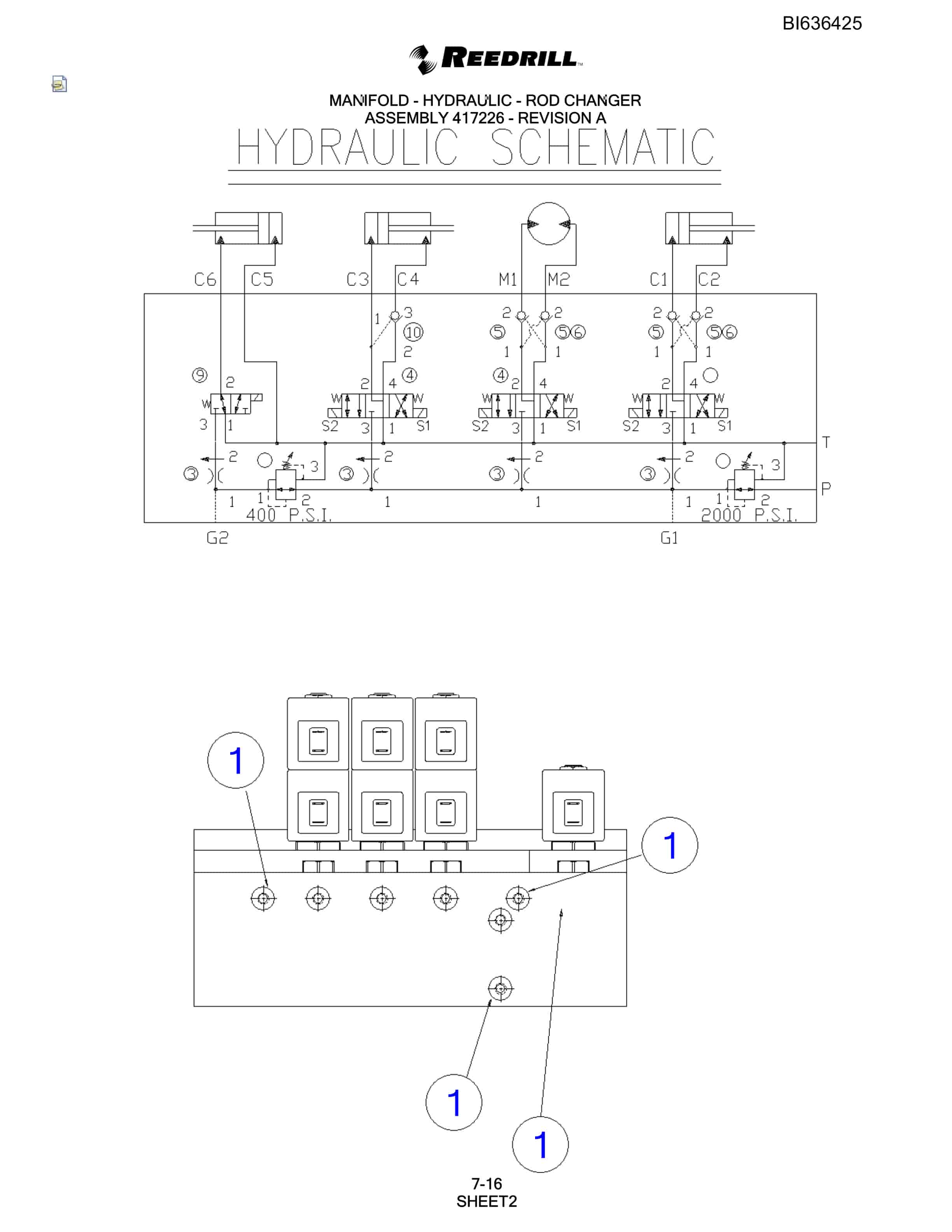 Bucyrus 250 Hydra-Trac Parts Catalog BI636425-5