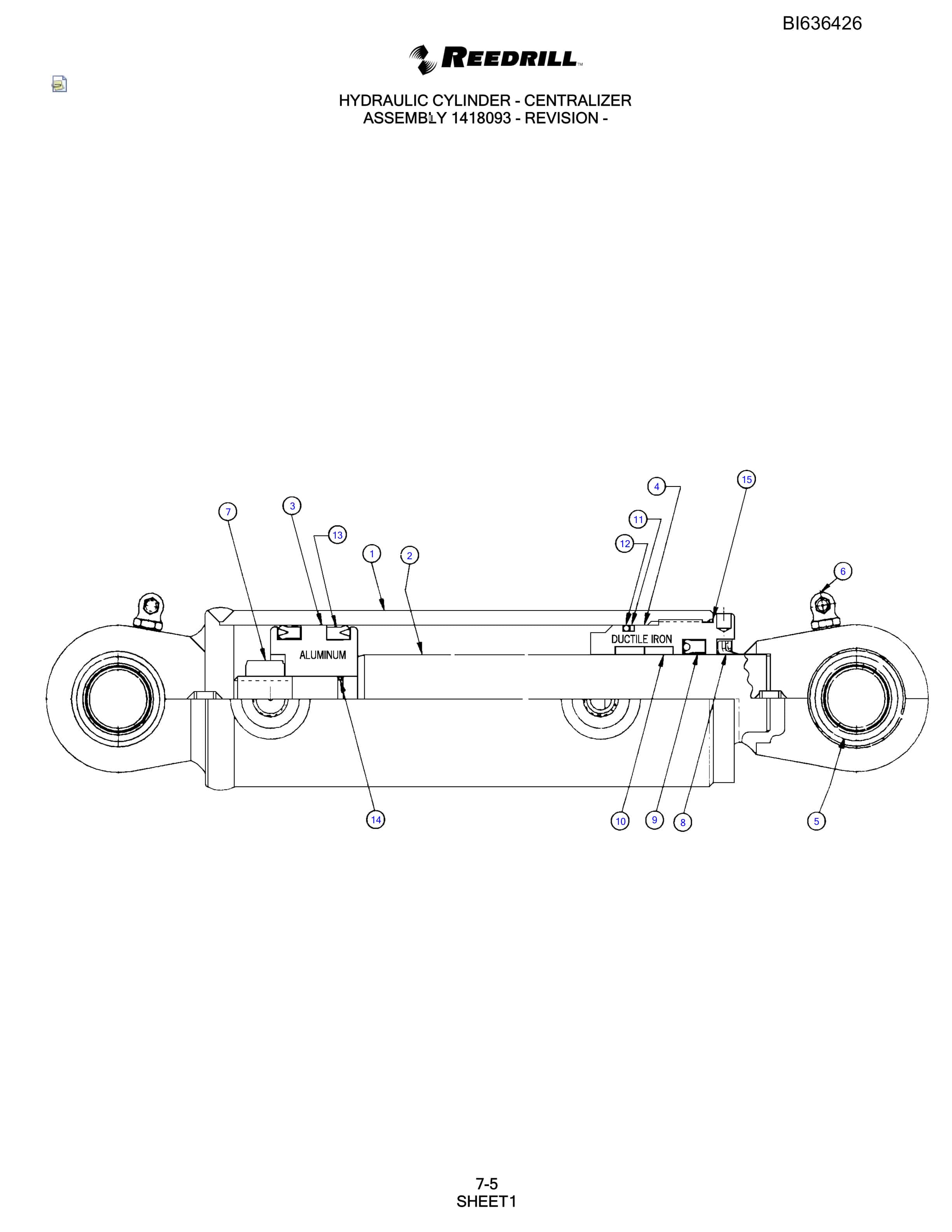 Bucyrus 250 Hydra-Trac Parts Catalog BI636426-4