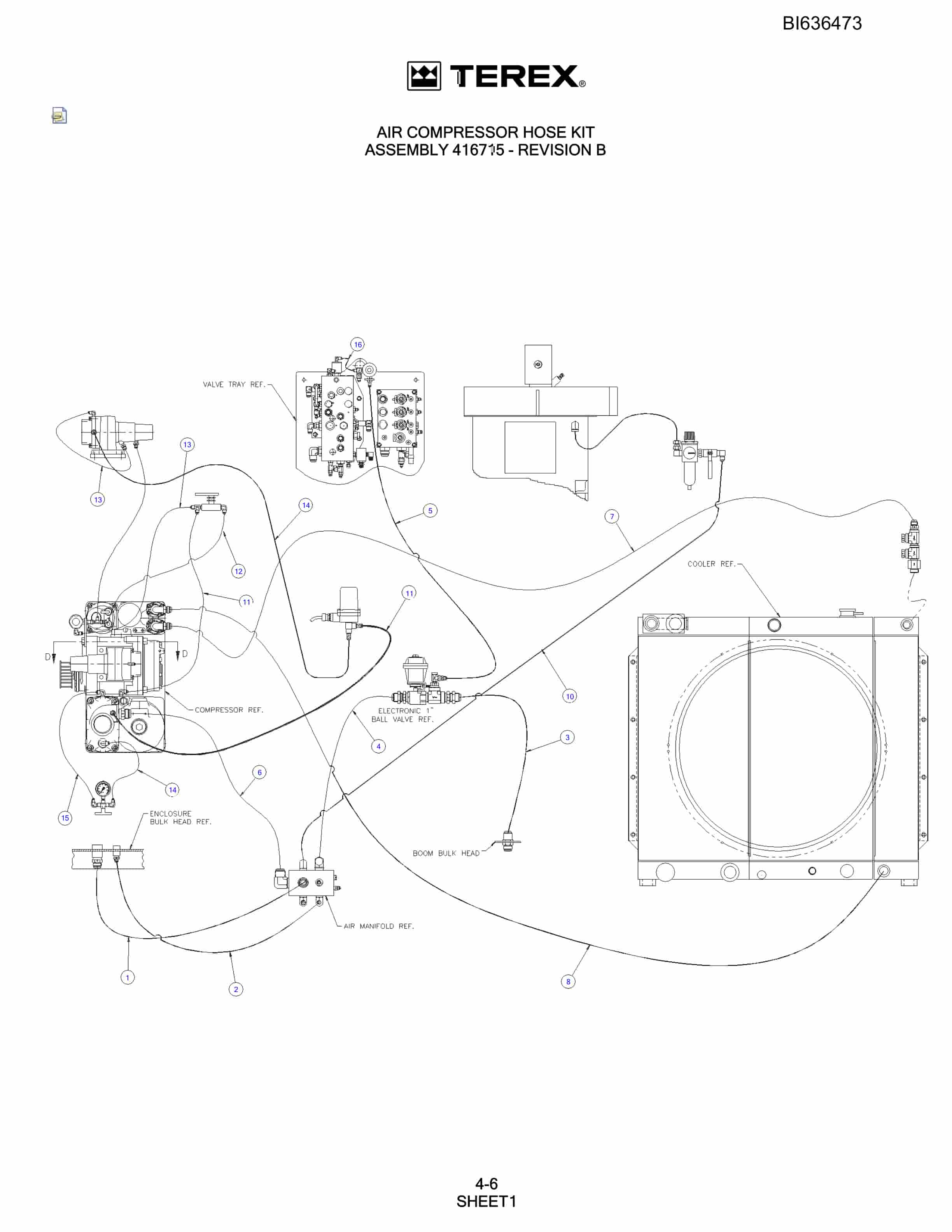 Bucyrus 250 Hydra-Trac Parts Catalog BI636473-2