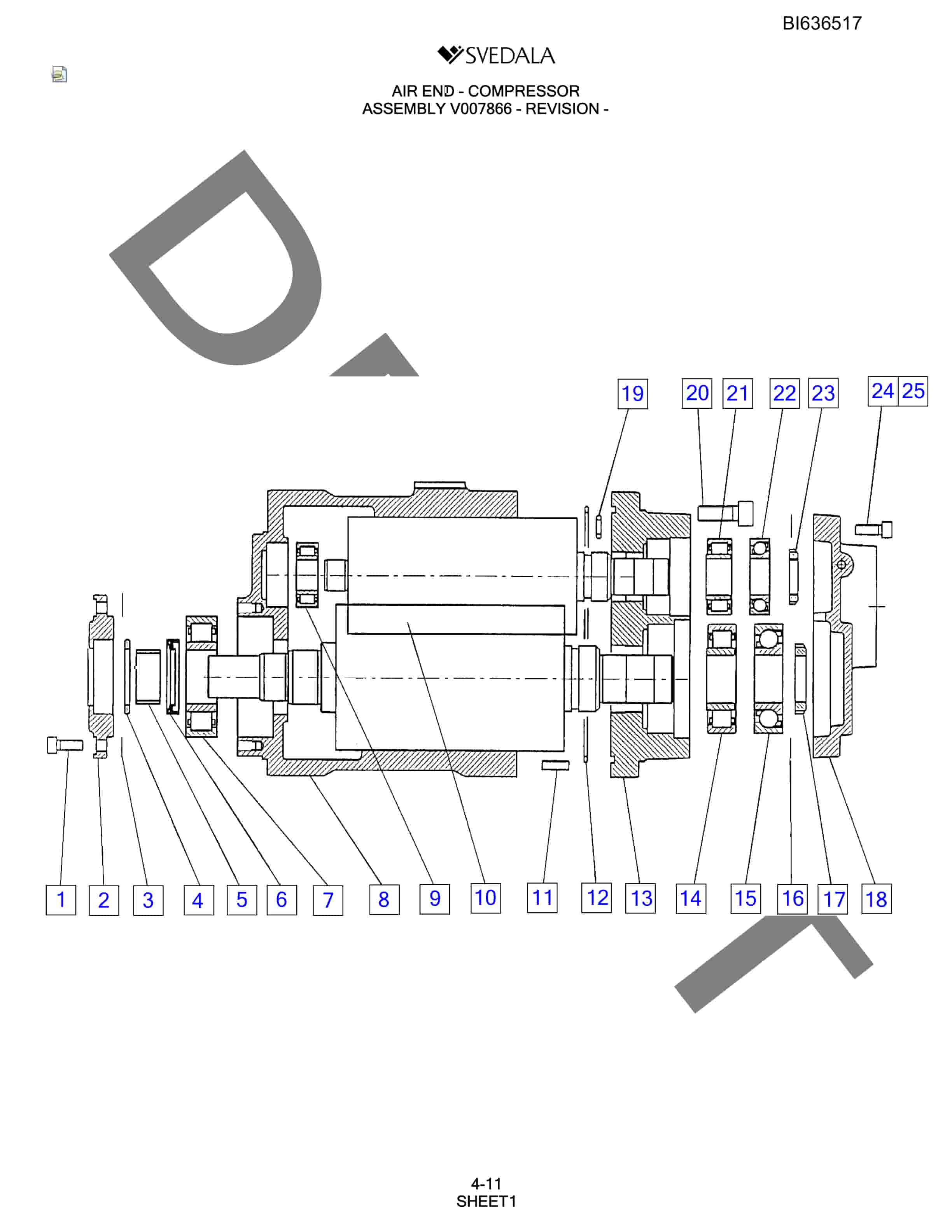 Bucyrus 250 Hydra-Trac Parts Catalog BI636517-3