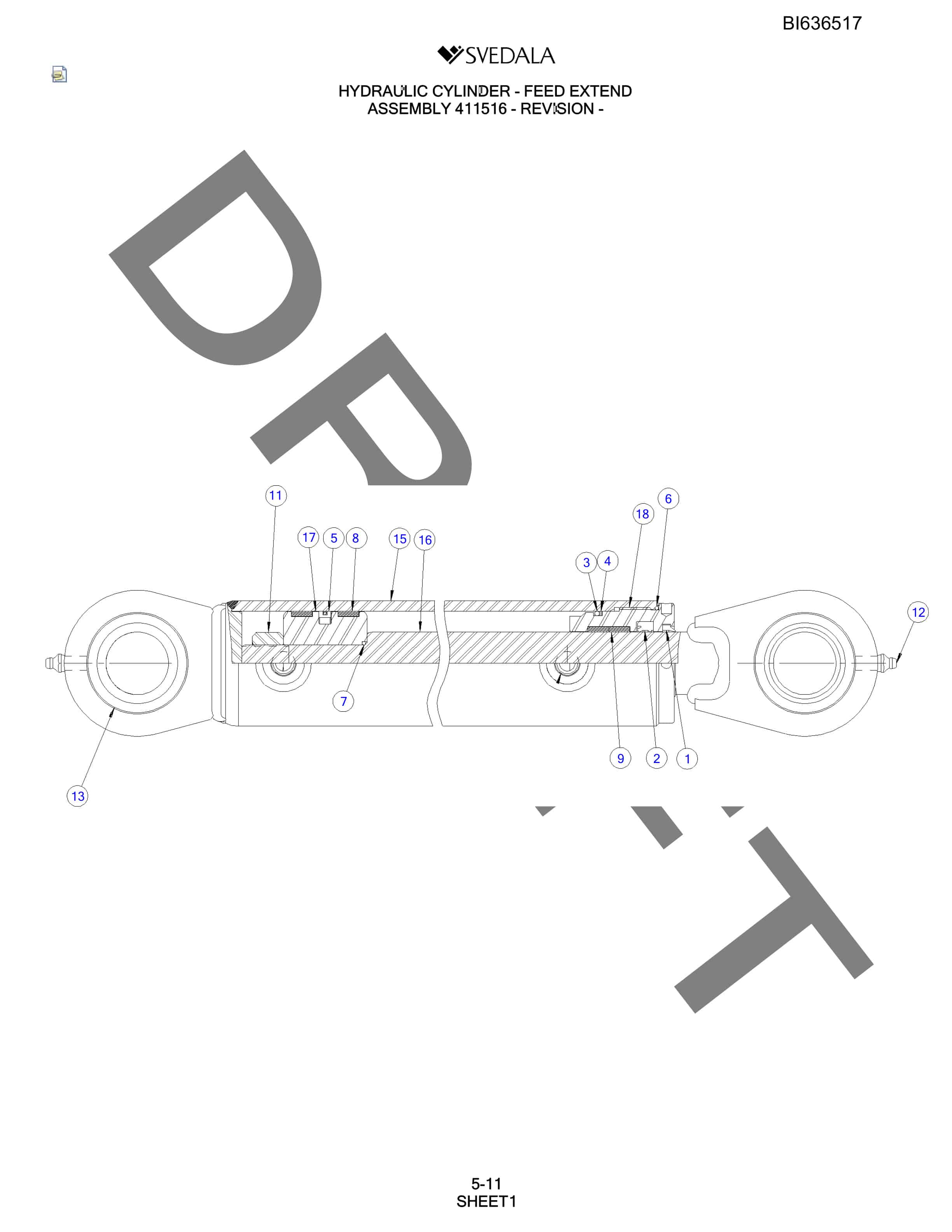 Bucyrus 250 Hydra-Trac Parts Catalog BI636517-5
