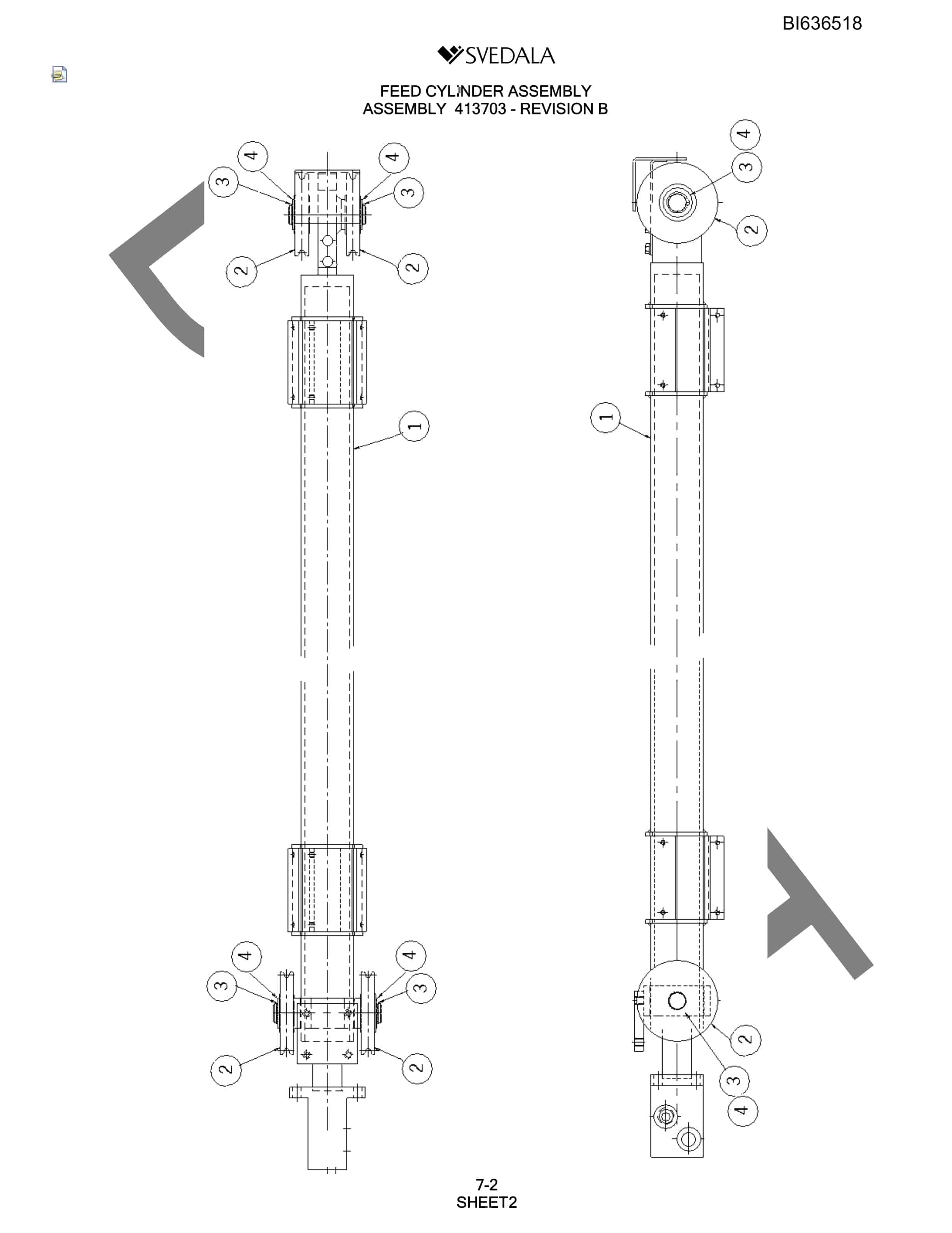 Bucyrus 250 Hydra-Trac Parts Catalog BI636518-4