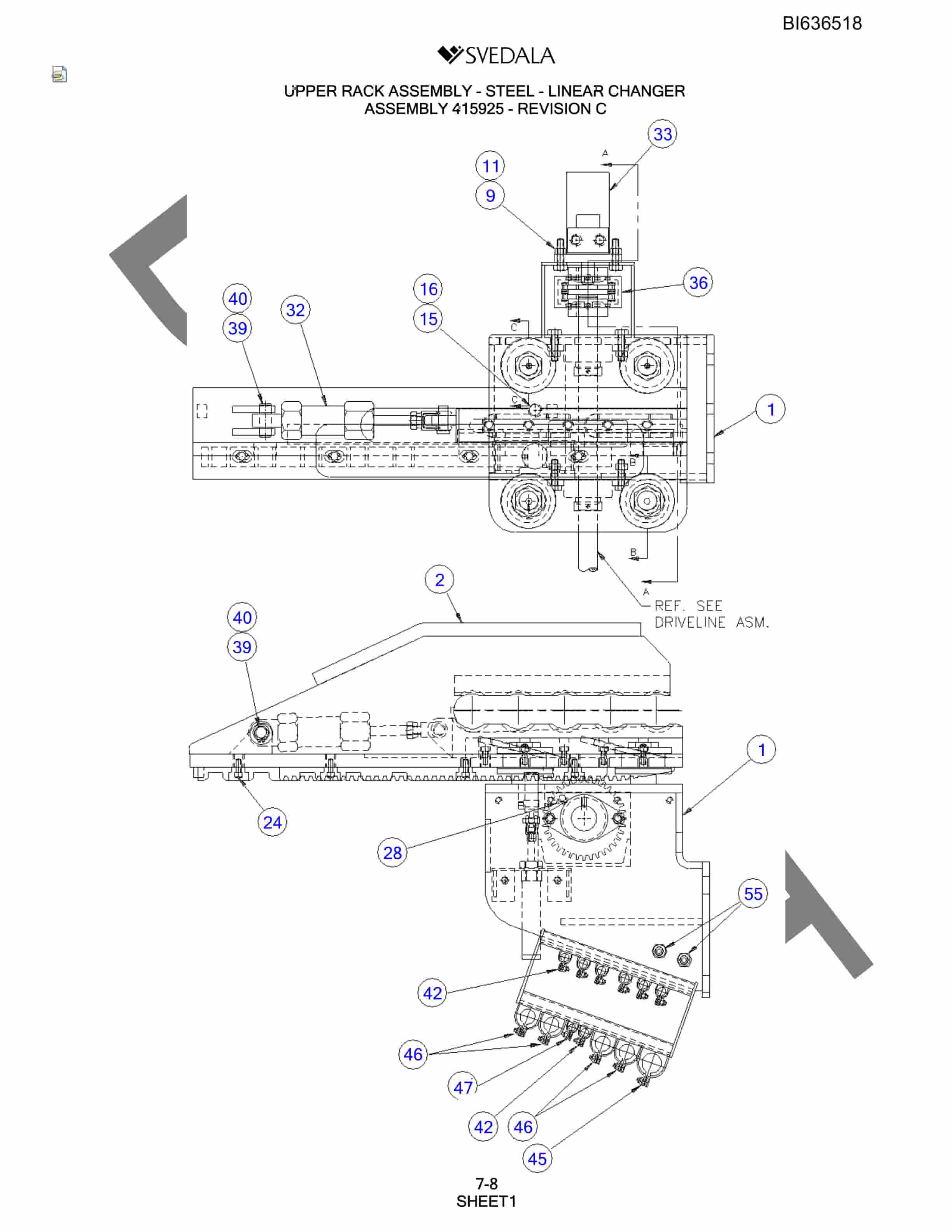 Bucyrus 250 Hydra-Trac Parts Catalog BI636518-5