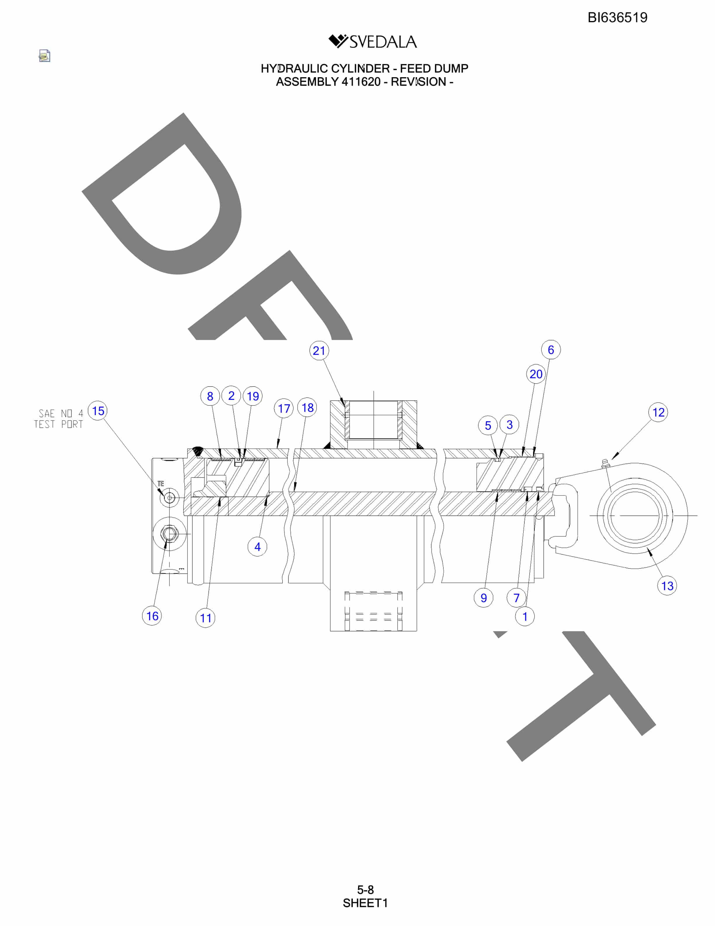 Bucyrus 250 Hydra-Trac Parts Catalog BI636519-3