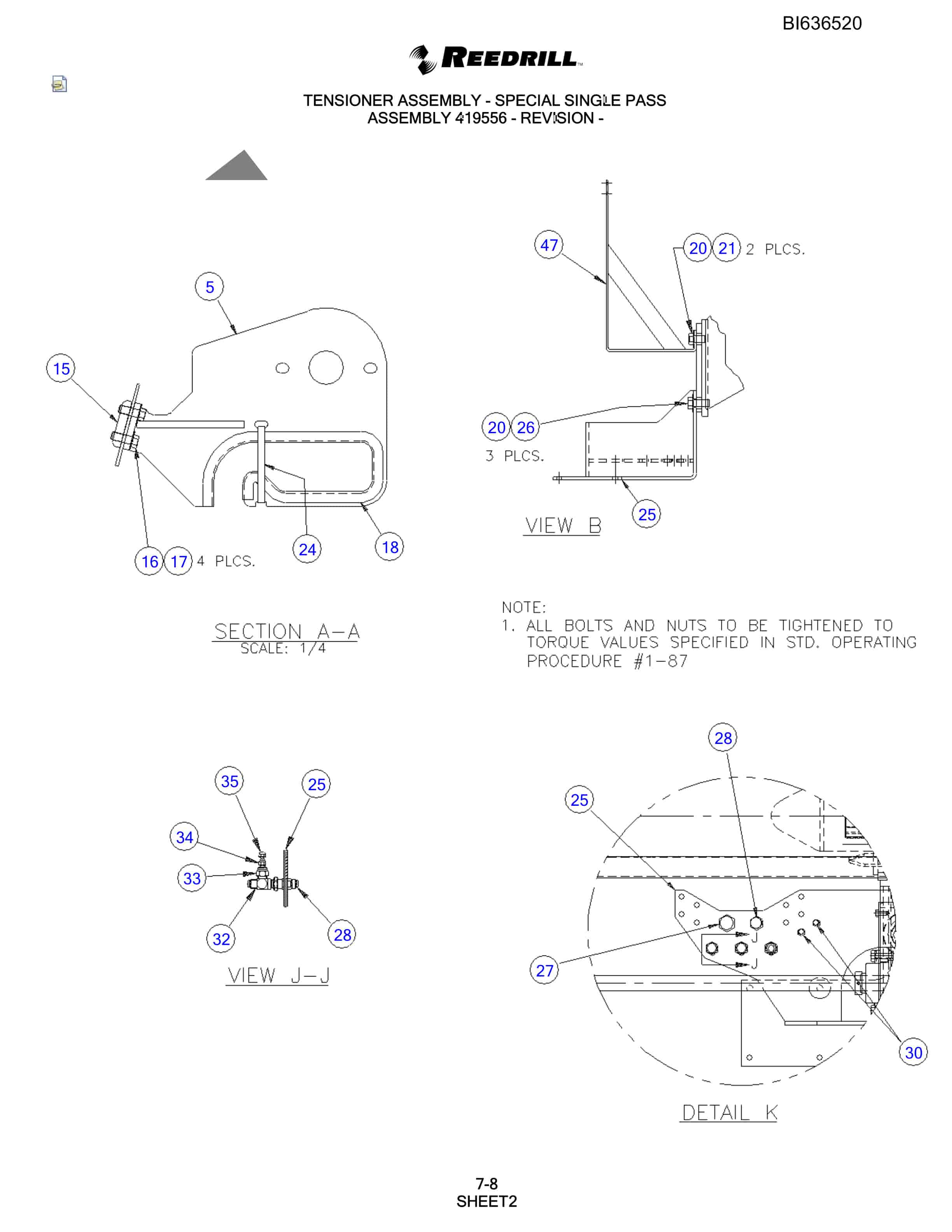 Bucyrus 250 Hydra-Trac Parts Catalog BI636520-5