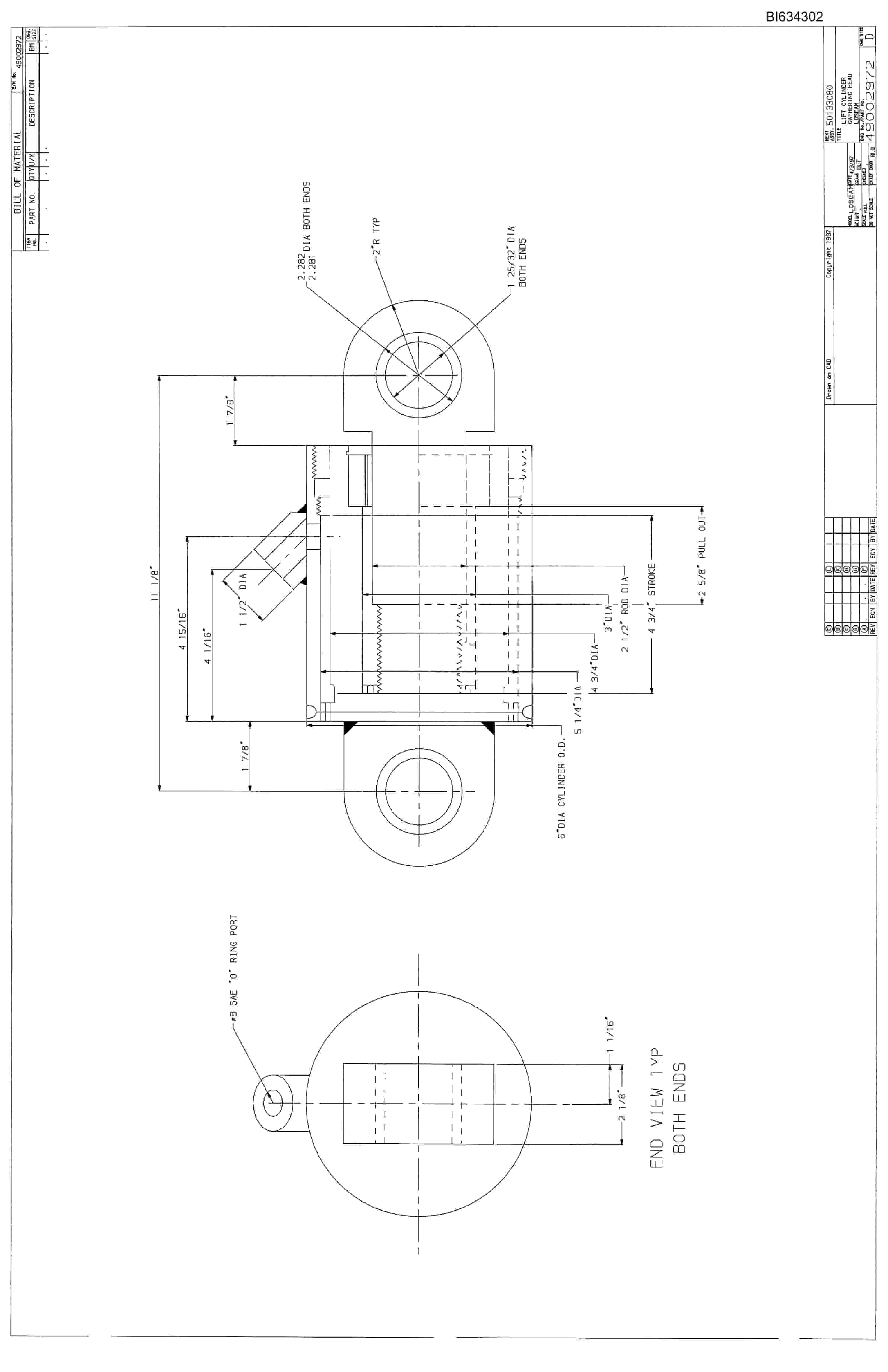 Bucyrus 25M0 Miner Parts Catalog BI634302-2