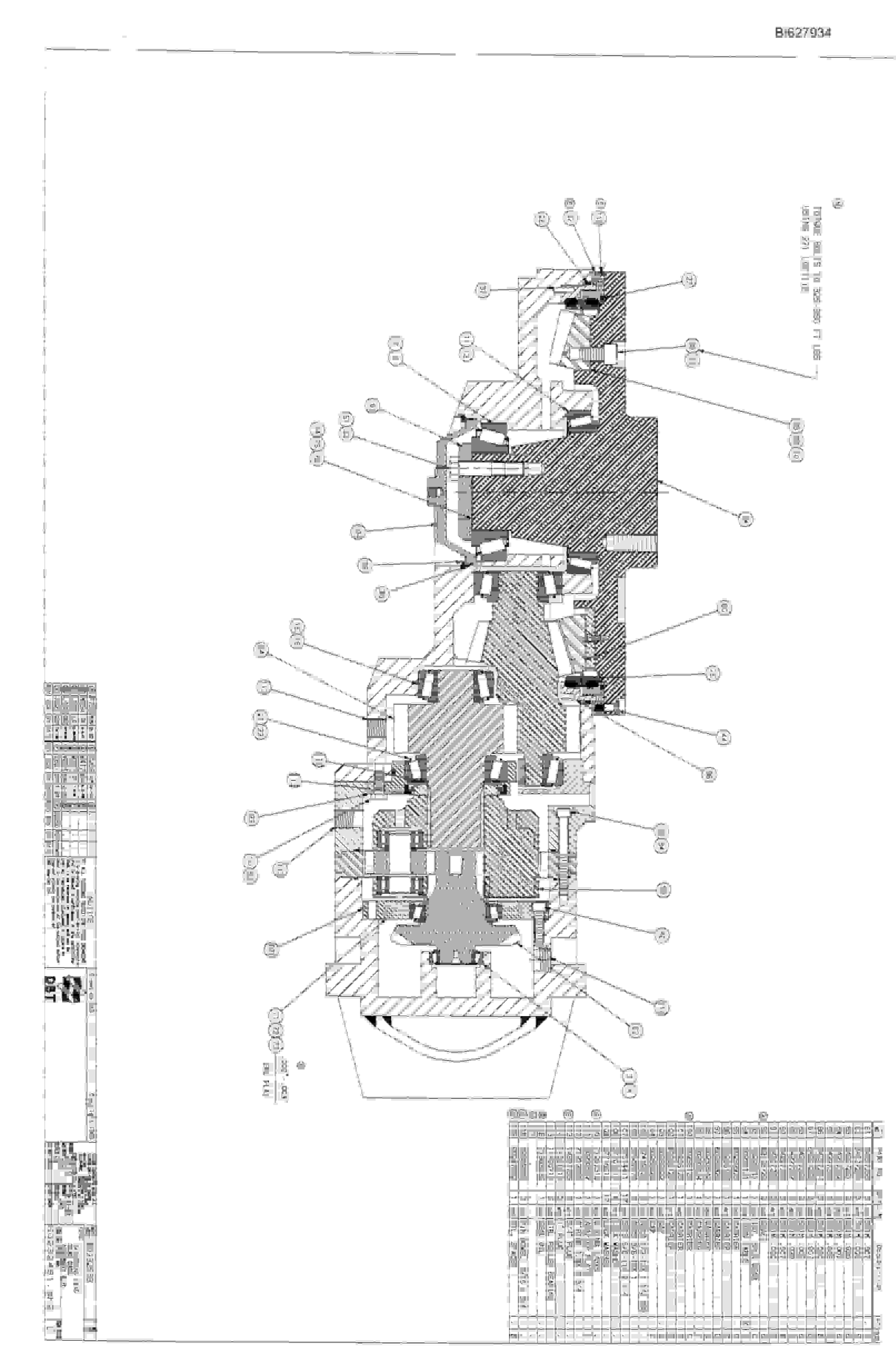Bucyrus 25M2 Drum Miner Parts Catalog BI627934-5