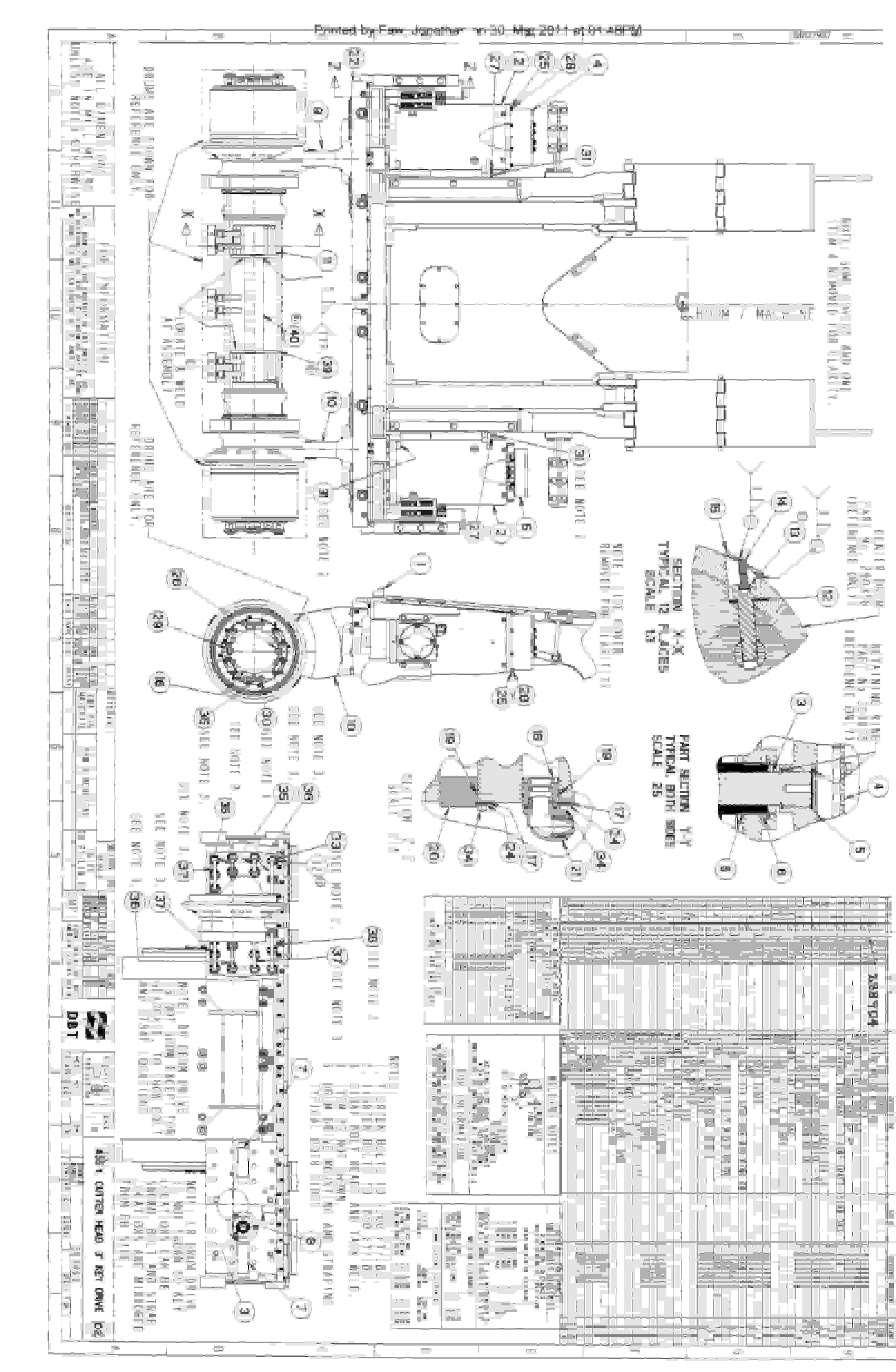 Bucyrus 25M2 Drum Miner Parts Catalog BI627937-4