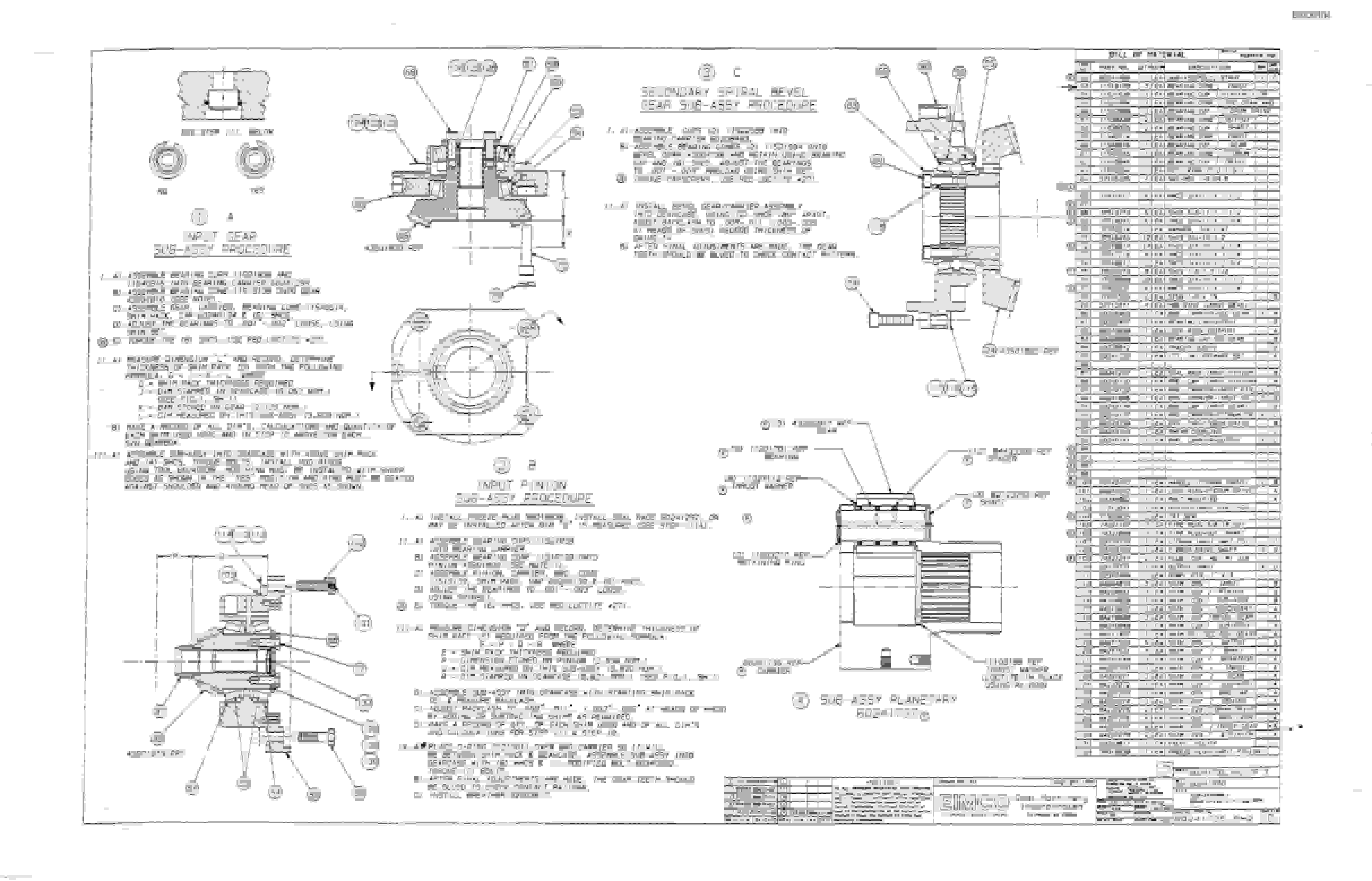 Bucyrus 2810-1 Miner Parts Catalog BI000104-5