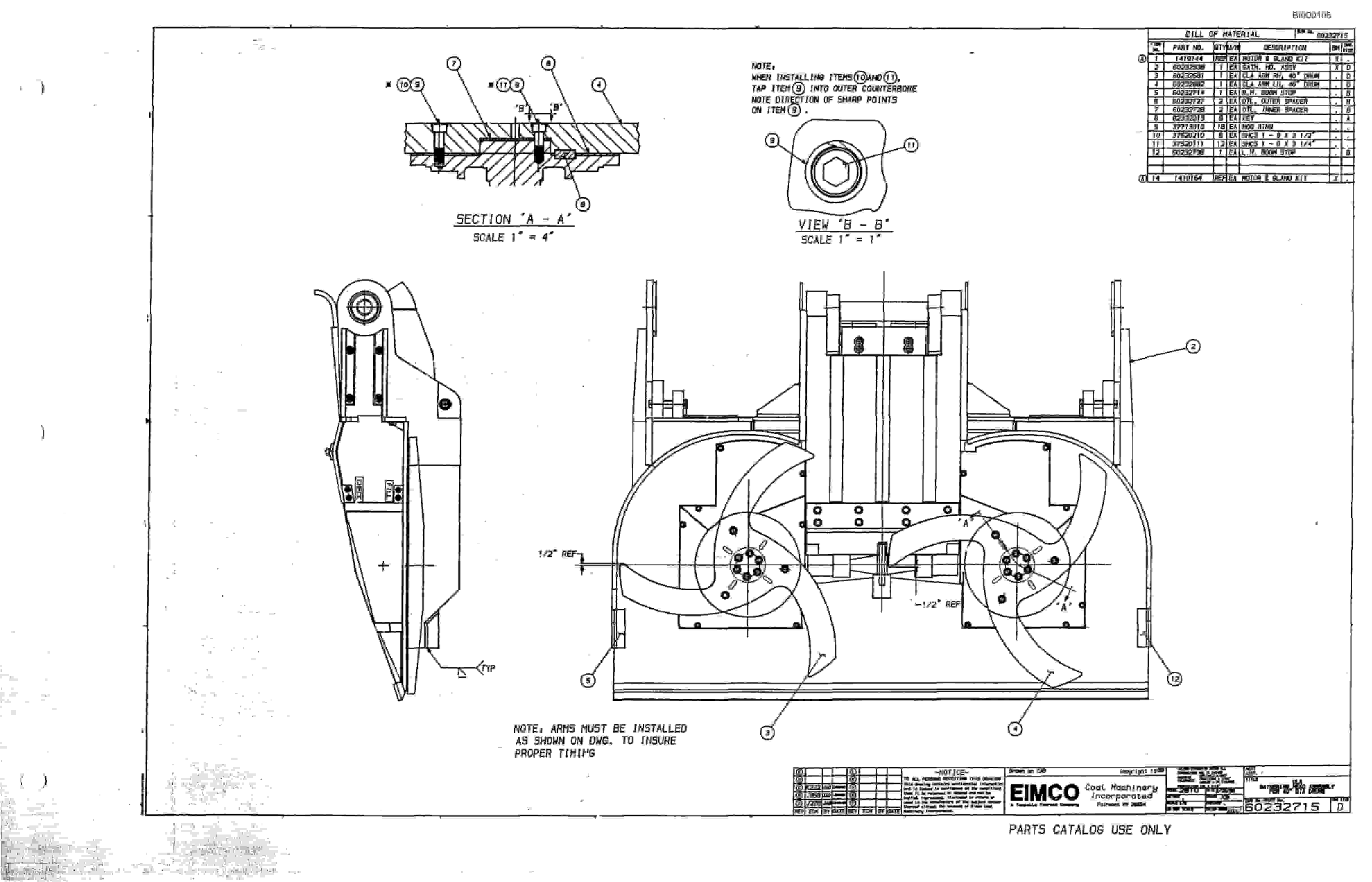 Bucyrus 2810-1 Miner Parts Catalog BI000105-5
