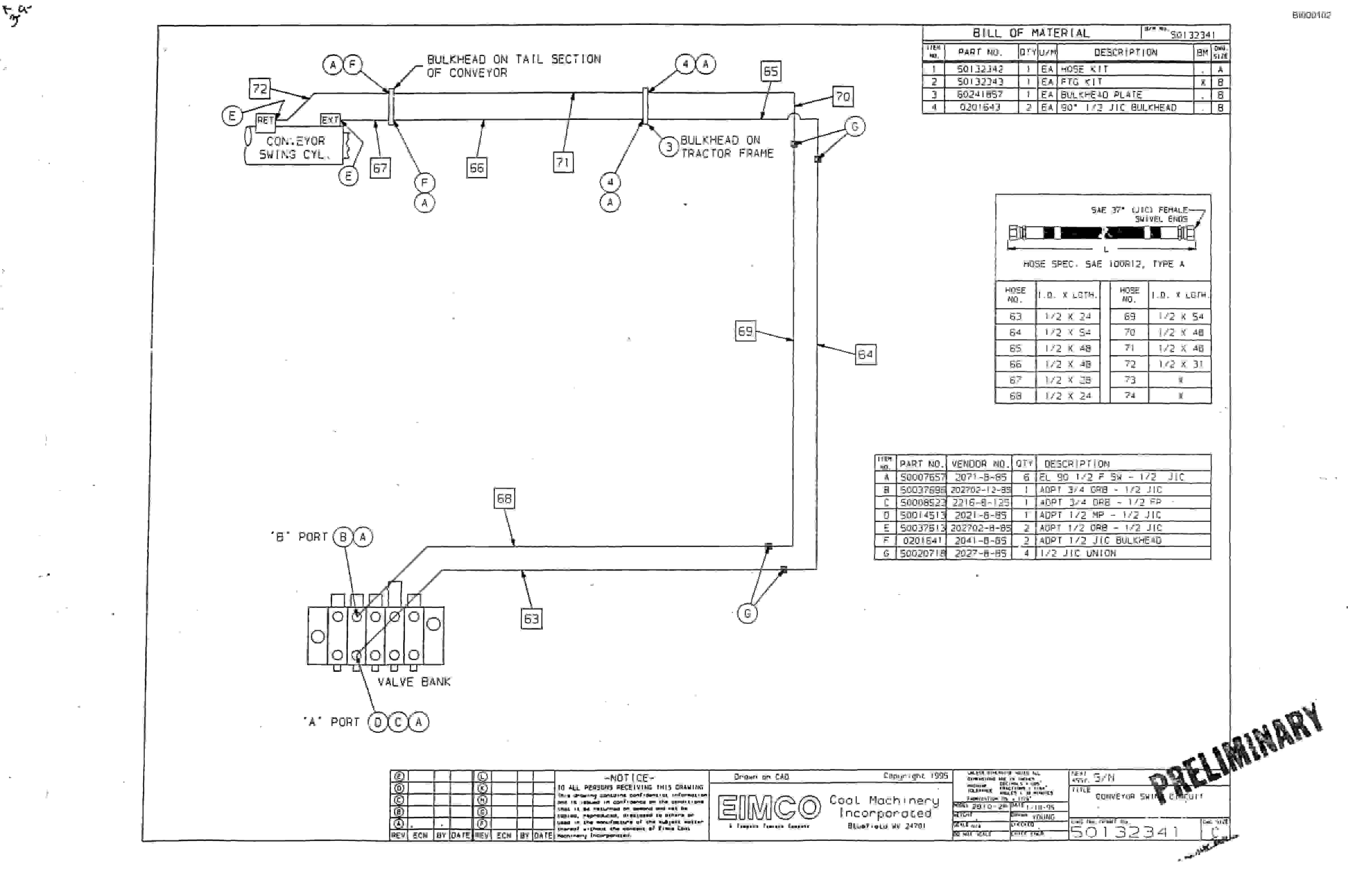 Bucyrus 2810-2P Miner Parts Catalog BI000102-2