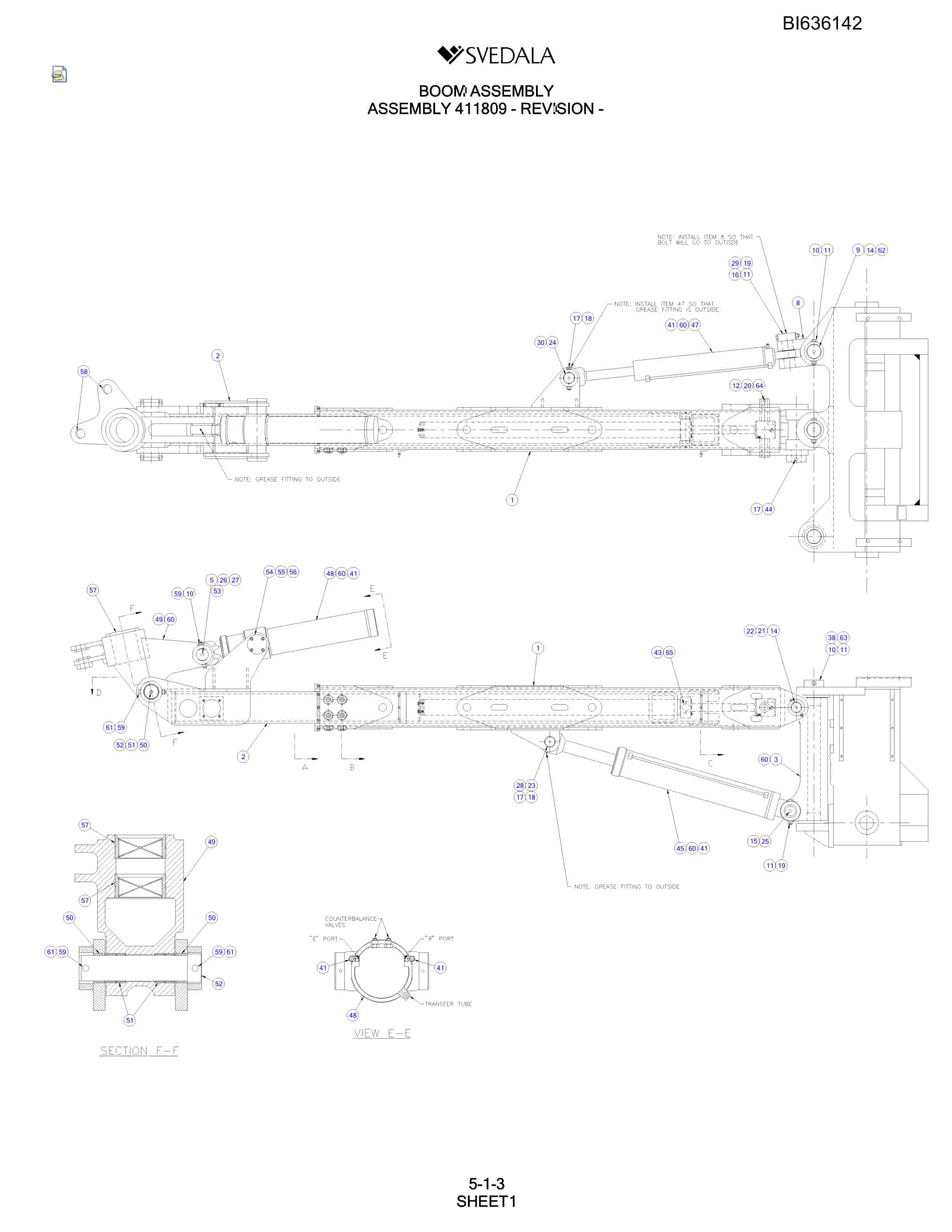 Bucyrus 300 Hydra-Trac Parts Catalog BI636142-2